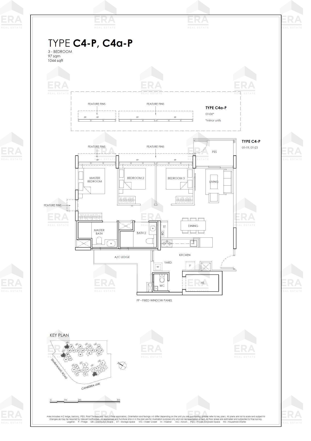 C4a-P · 1,044 sqft floor plan