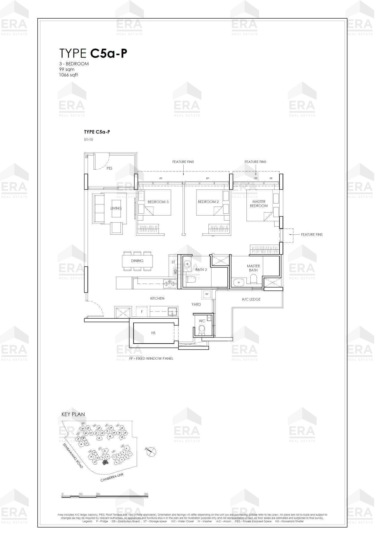 C5a-P · 1,066 sqft floor plan