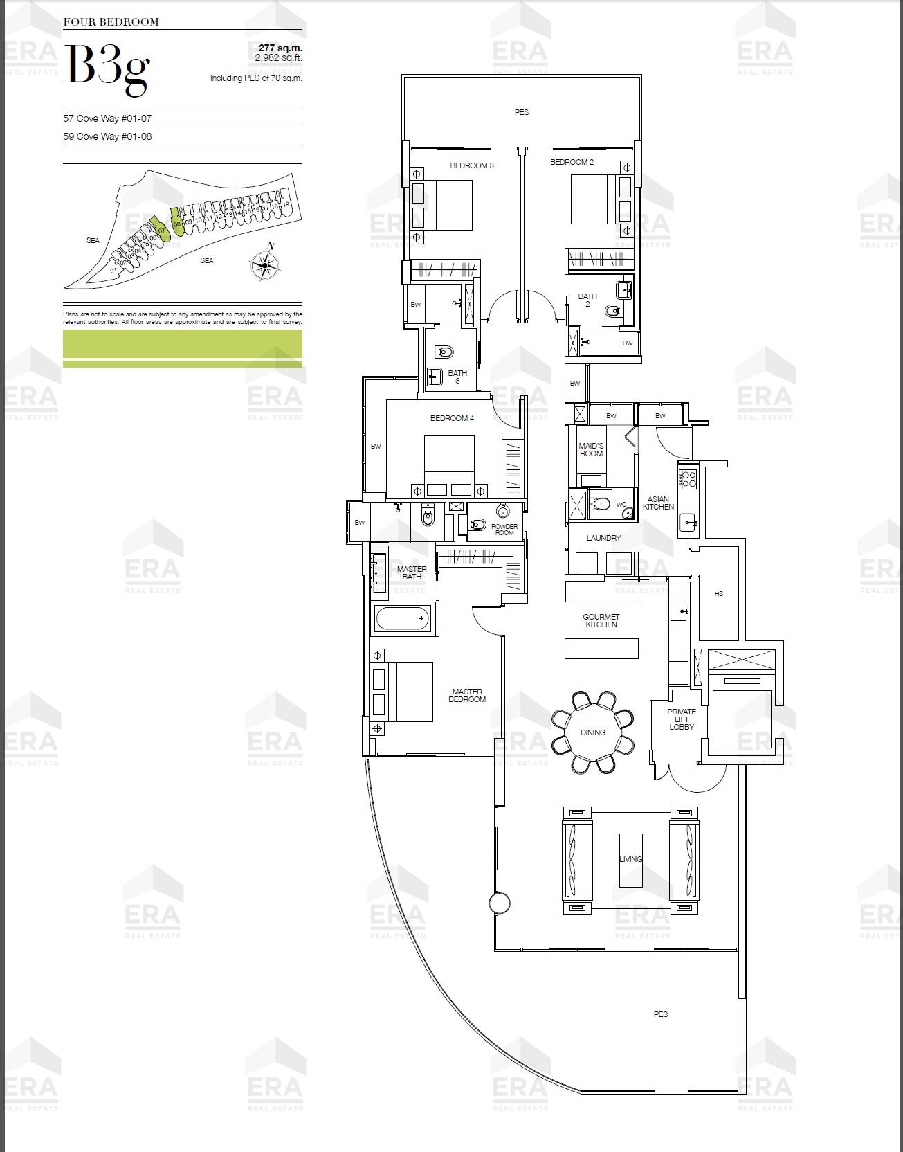 B3g · 2,982 sqft floor plan