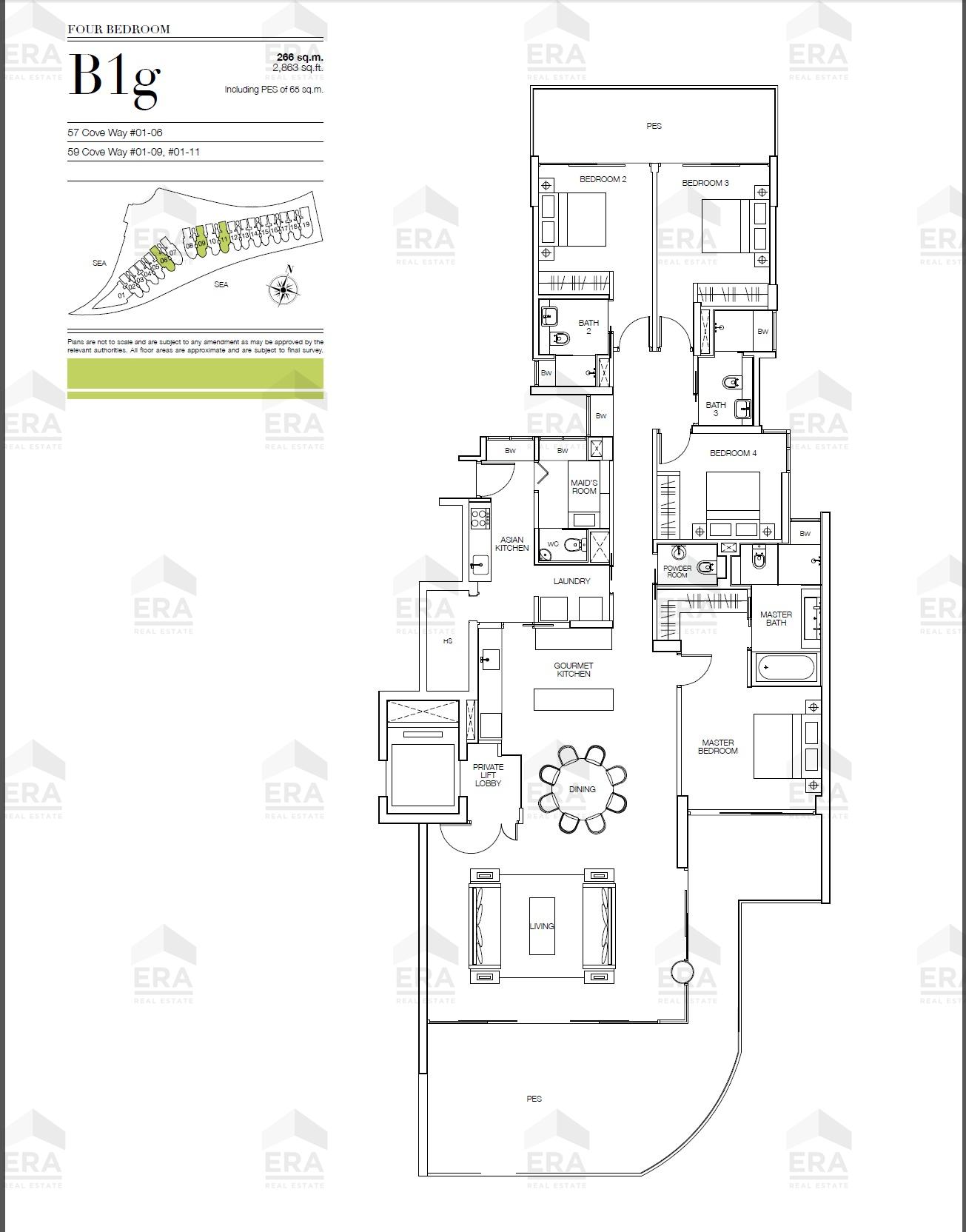 B1g · 2,863 sqft floor plan
