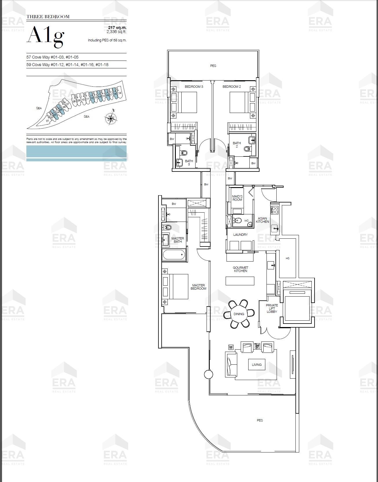 A1g · 2,336 sqft floor plan