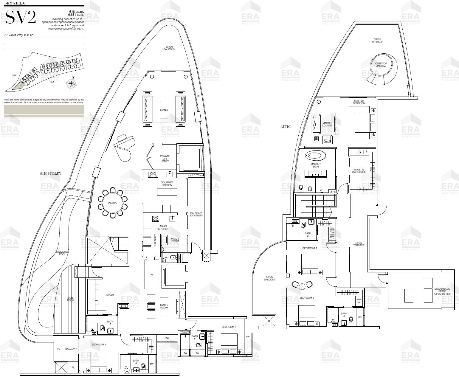 SV2 · 6,631 sqft floor plan