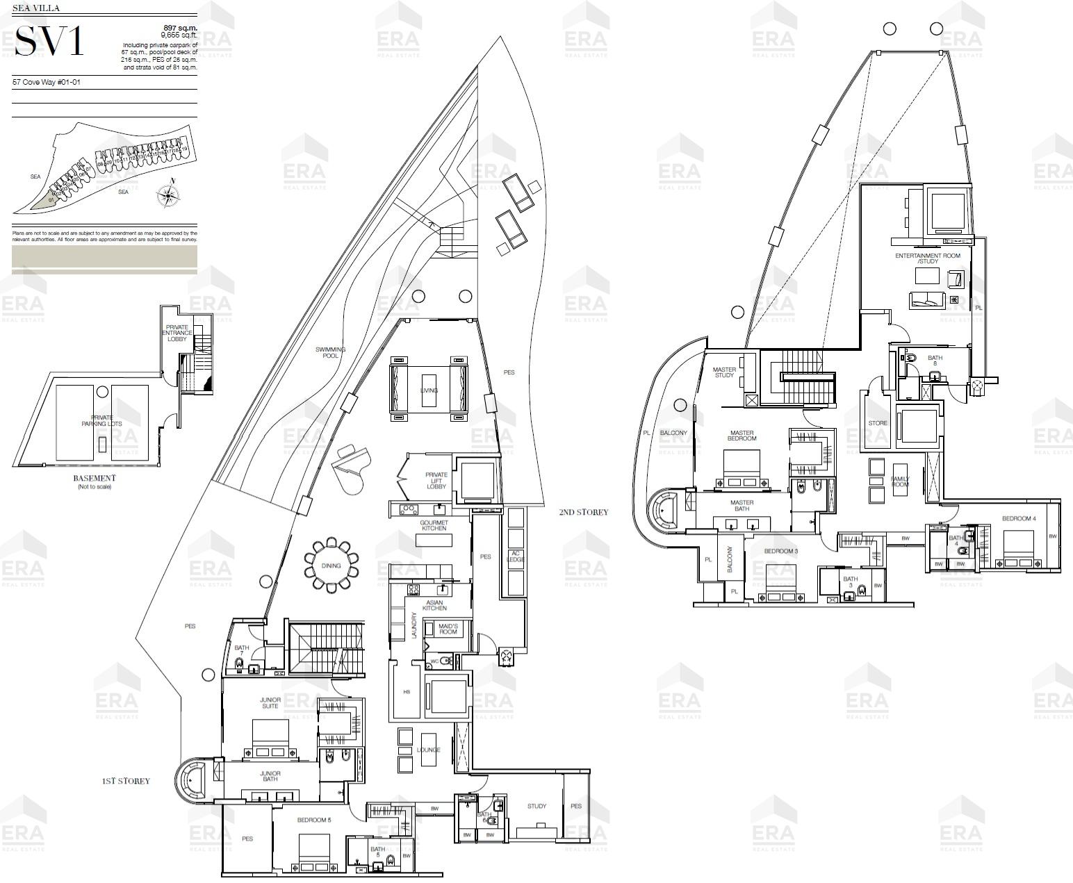 SV1 · 9,655 sqft floor plan