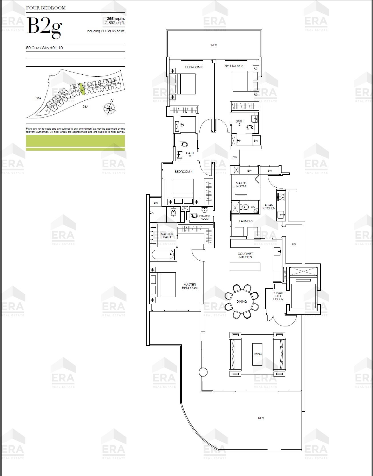 B2g · 2,852 sqft floor plan