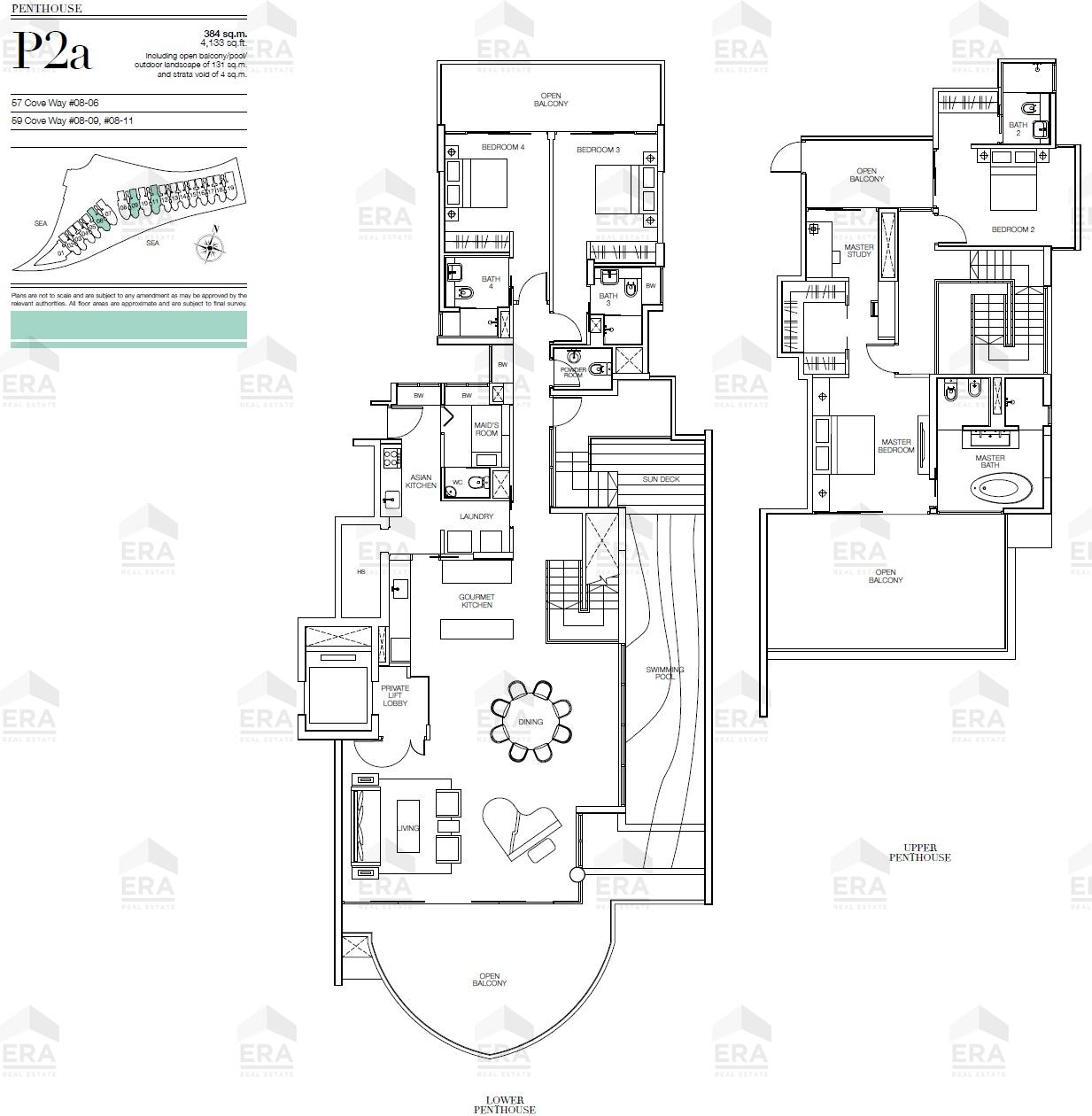 P2a · 4,133 sqft floor plan