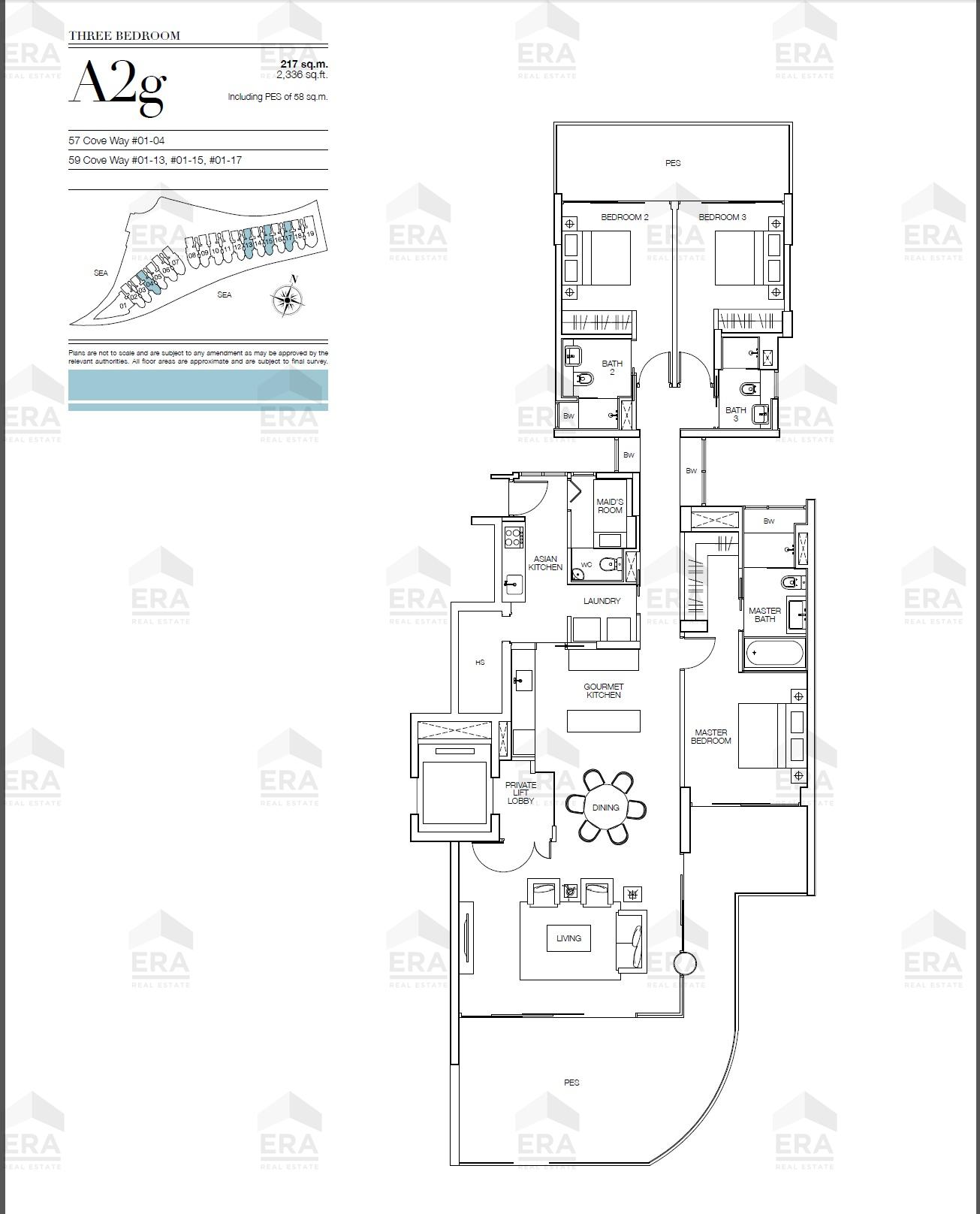 A2g · 2,336 sqft floor plan