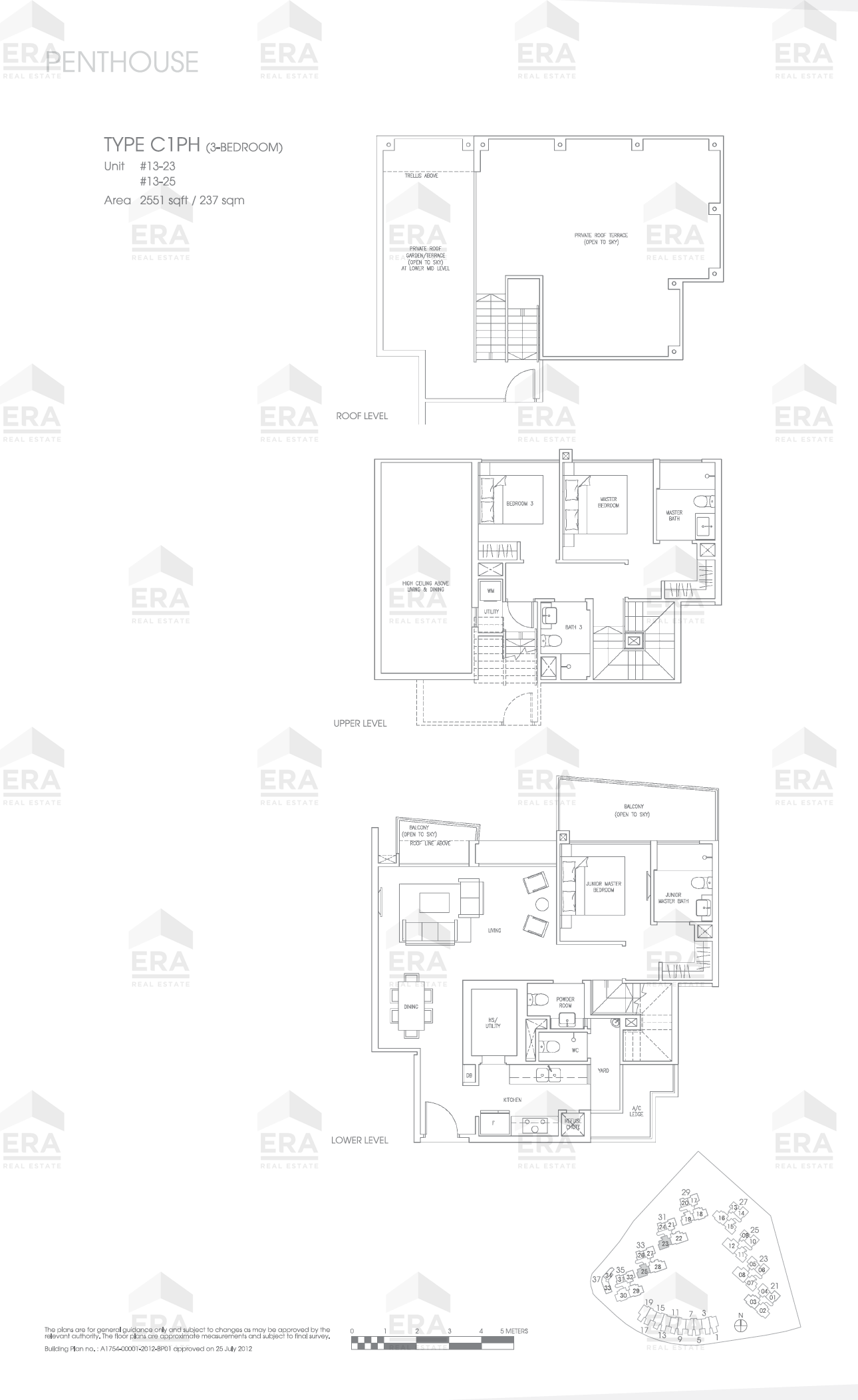 C1PH · 2,551 sqft floor plan