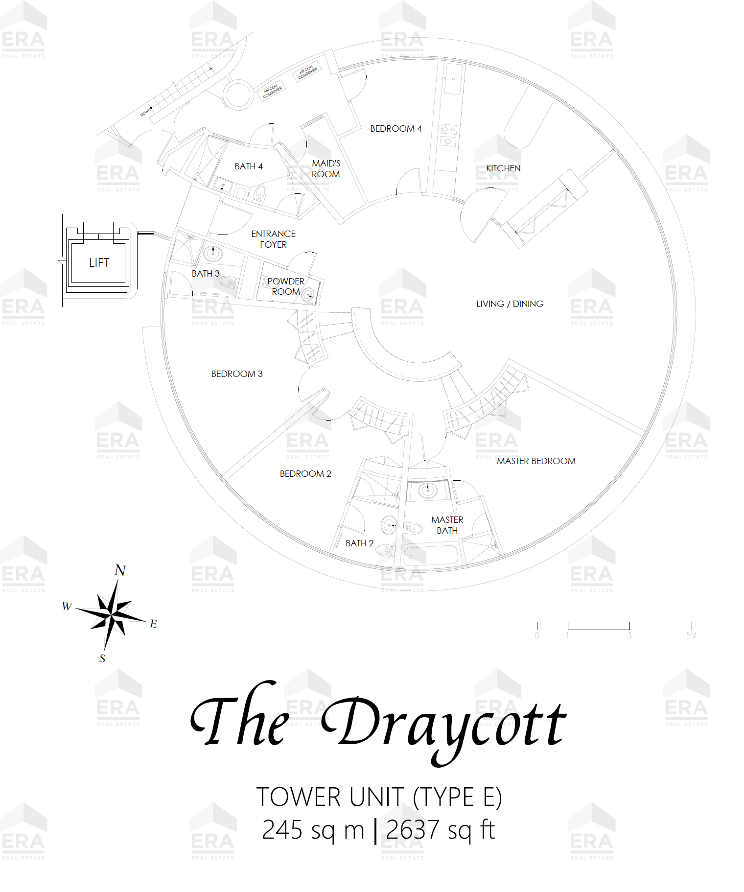E-TYPICAL · 2,637 sqft floor plan