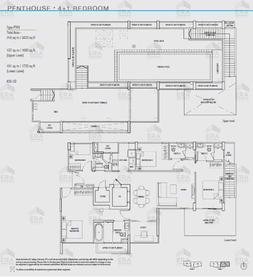 PH 4 · 3,423 sqft floor plan