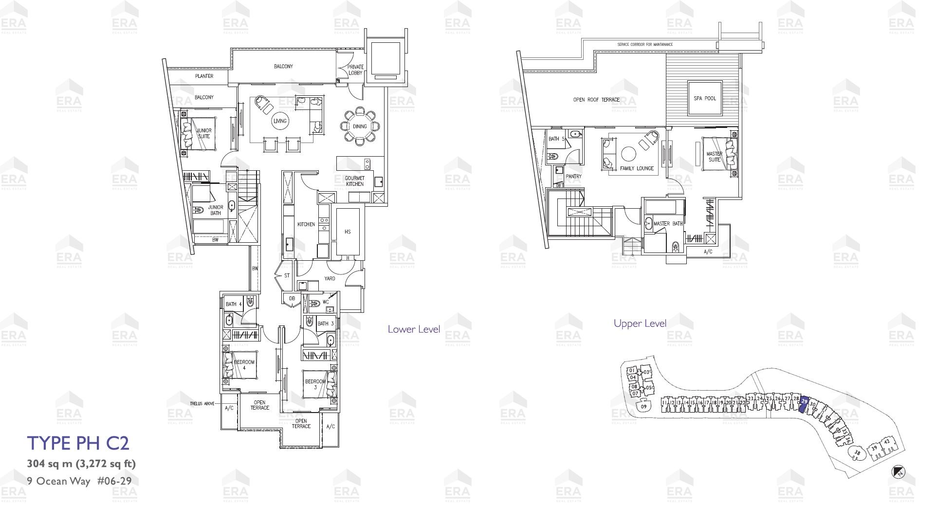 PH C2 · 3,272 sqft floor plan