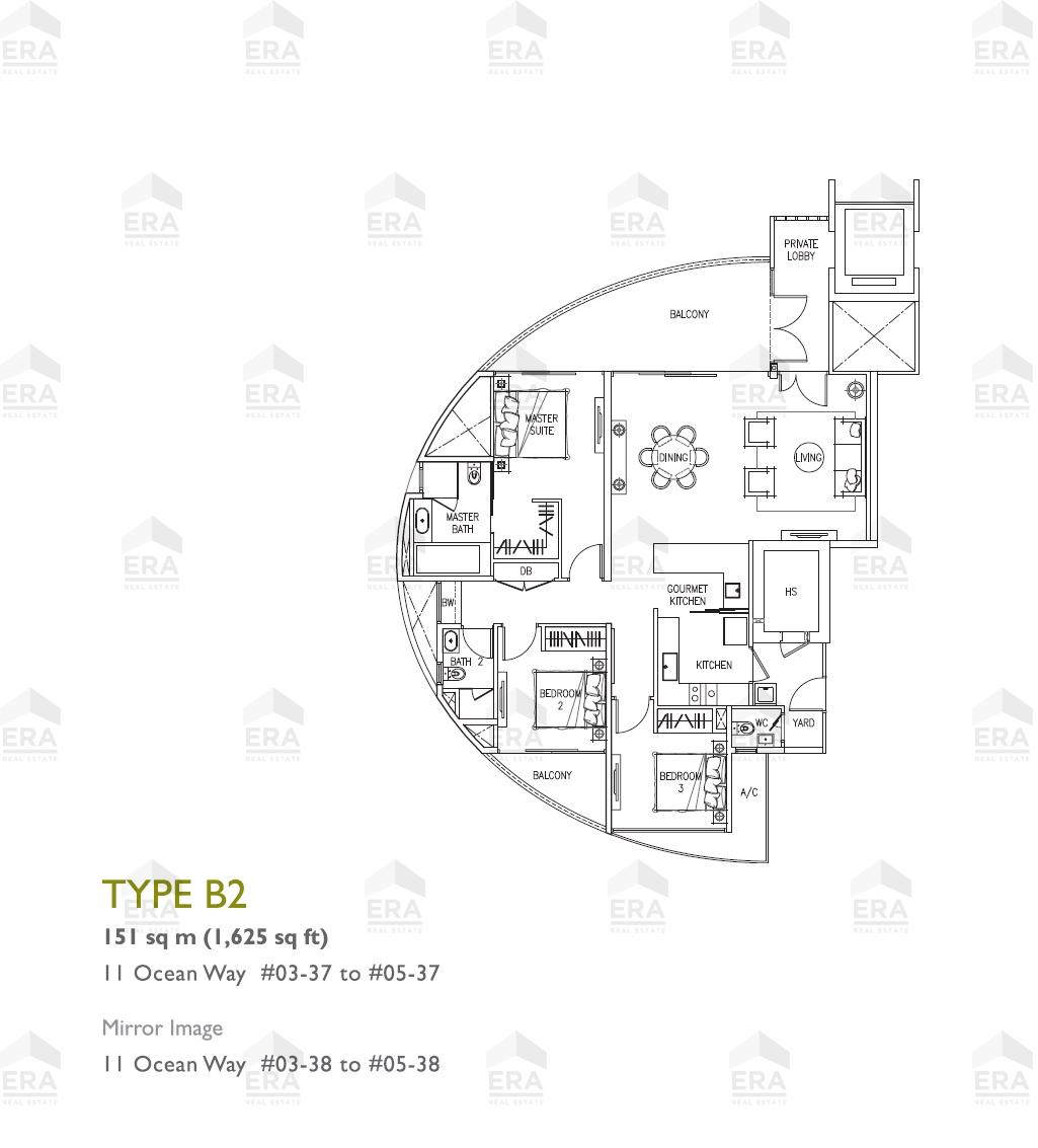 B2 · 1,625 sqft floor plan
