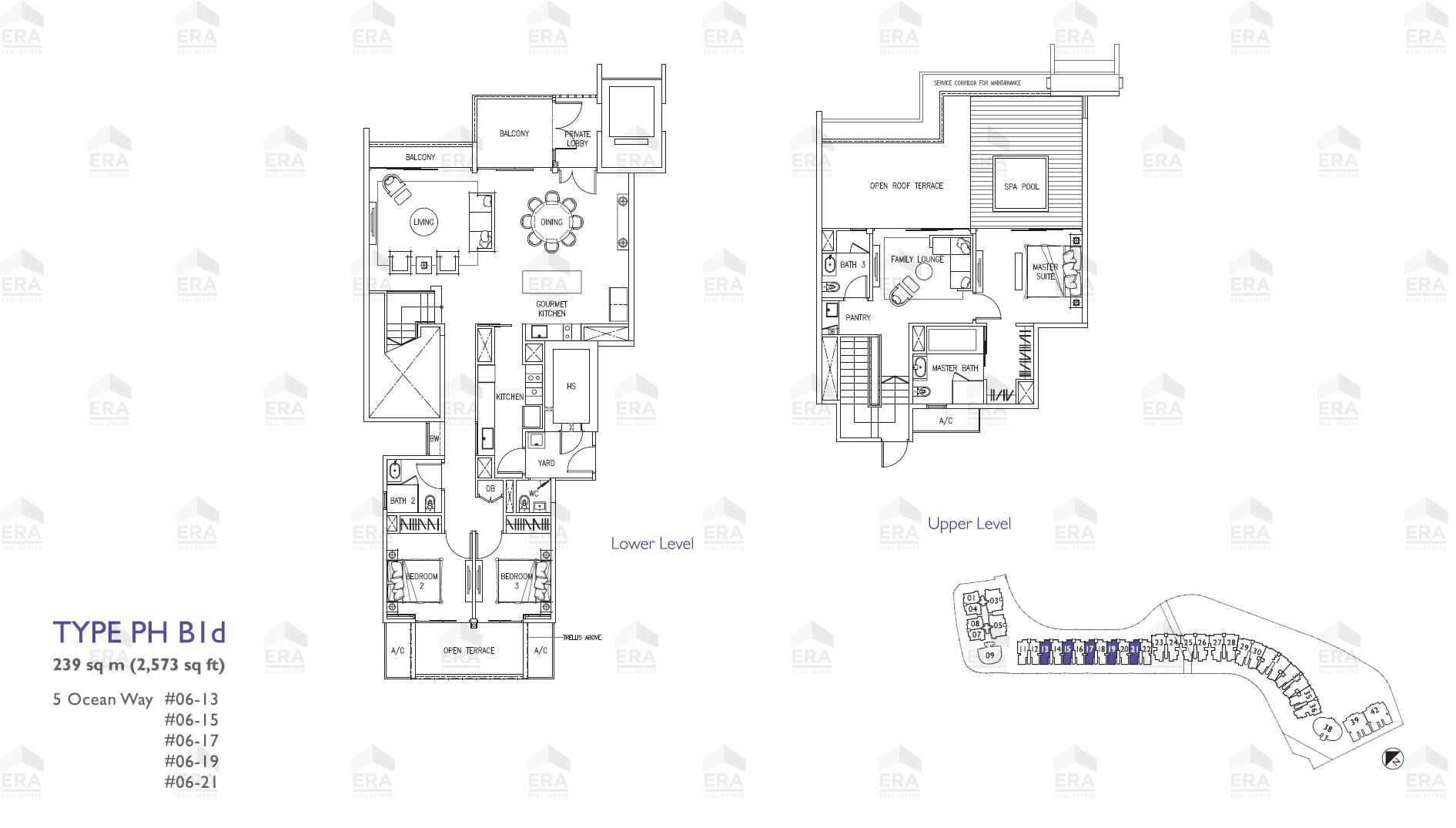 PH B1d · 2,573 sqft floor plan