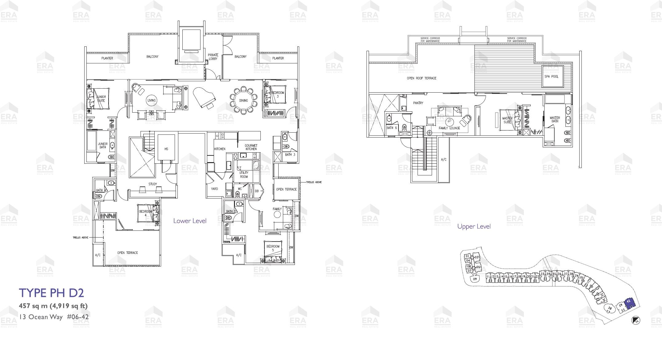 PH D2 · 4,919 sqft floor plan