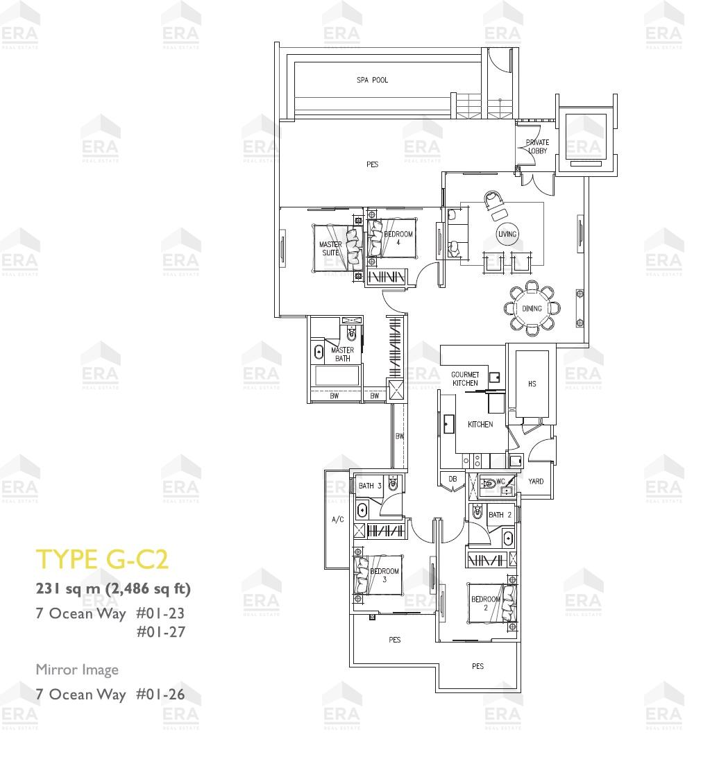 G-C2 · 2,486 sqft floor plan