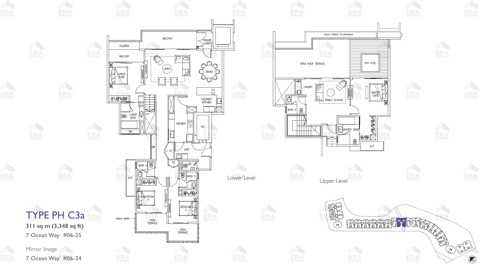 PH C3a · 3,348 sqft floor plan