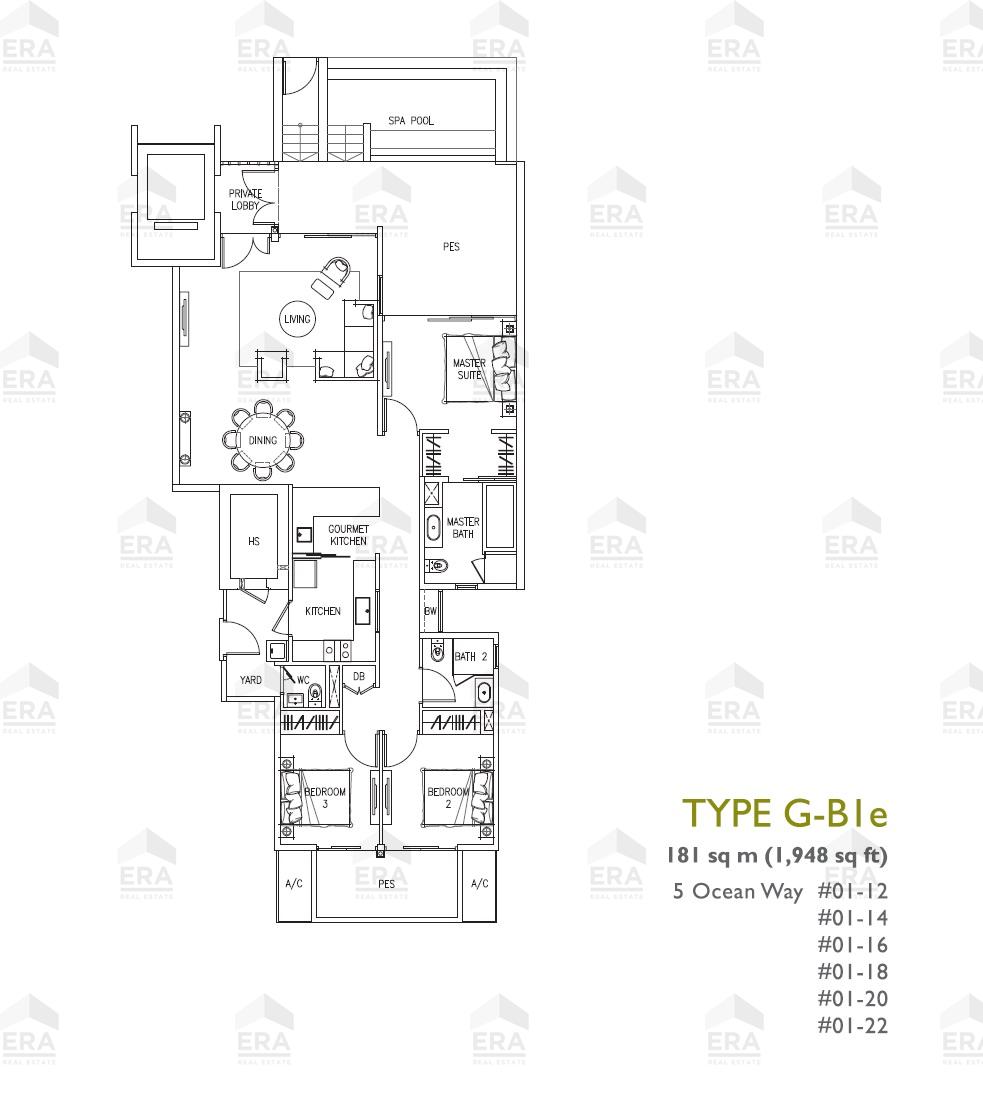 G-B1e · 1,948 sqft floor plan