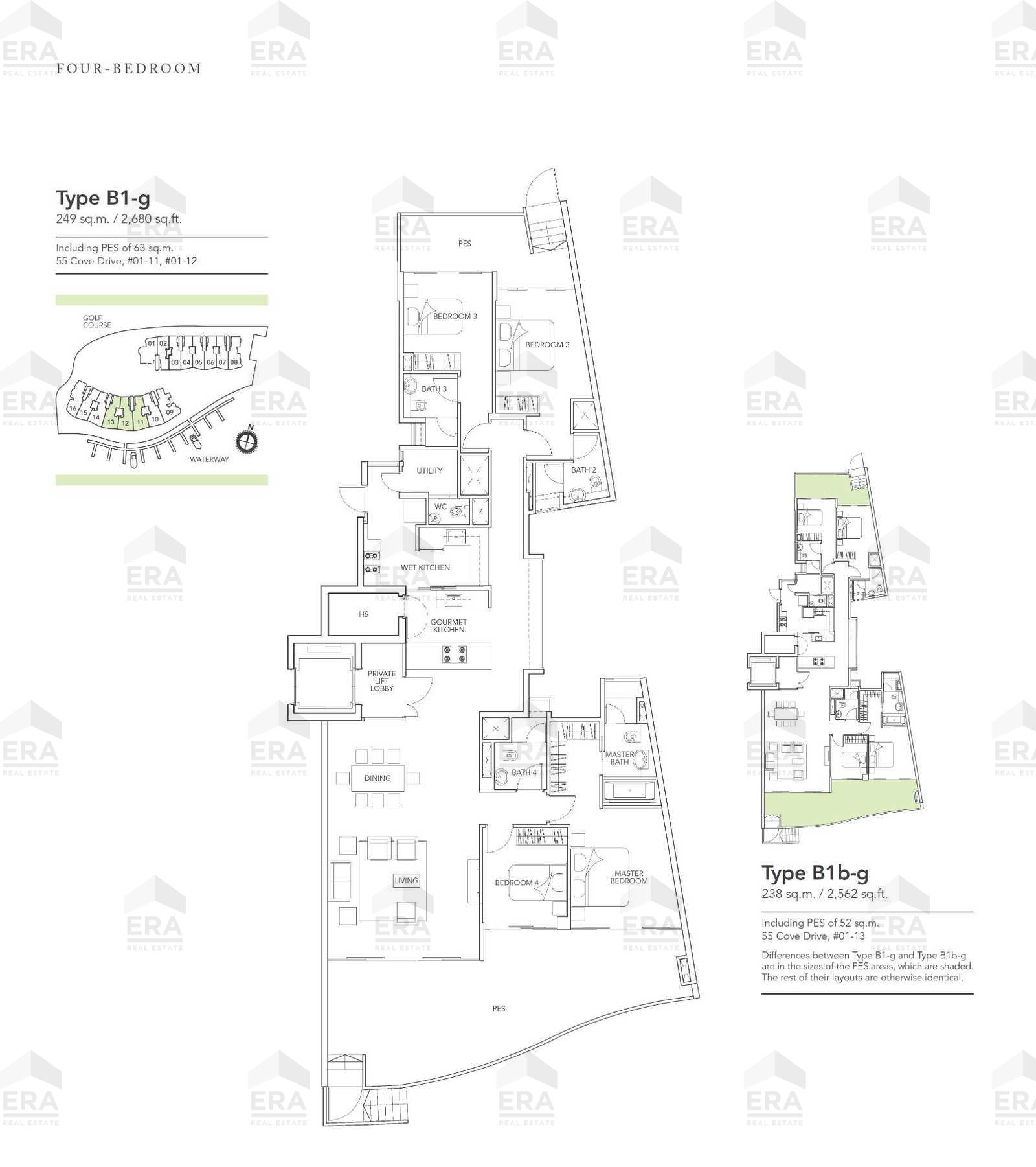 B1-g · 2,680 sqft floor plan