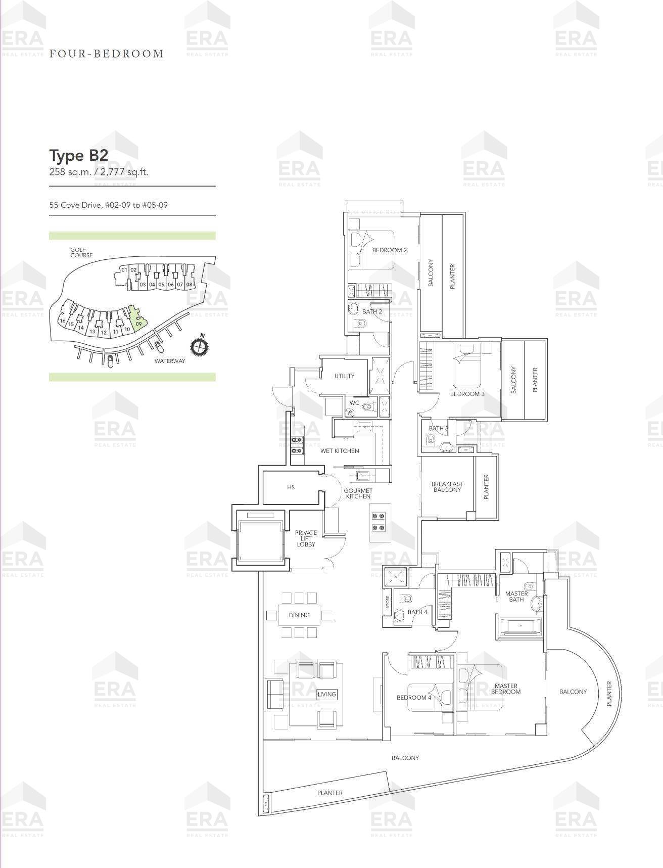 B2 · 2,777 sqft floor plan