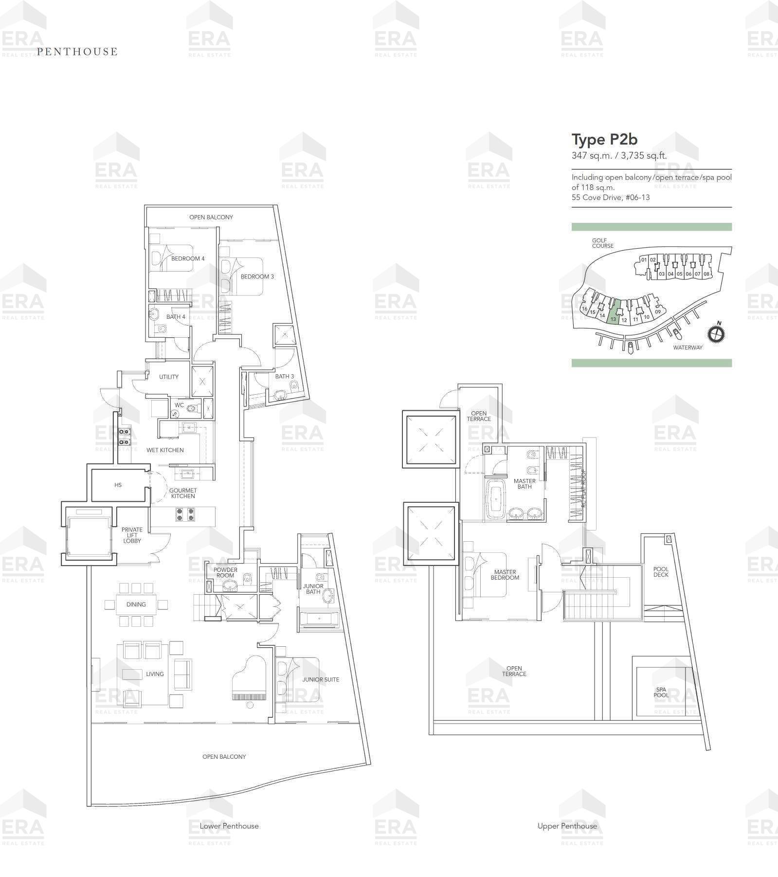 P2b · 3,735 sqft floor plan