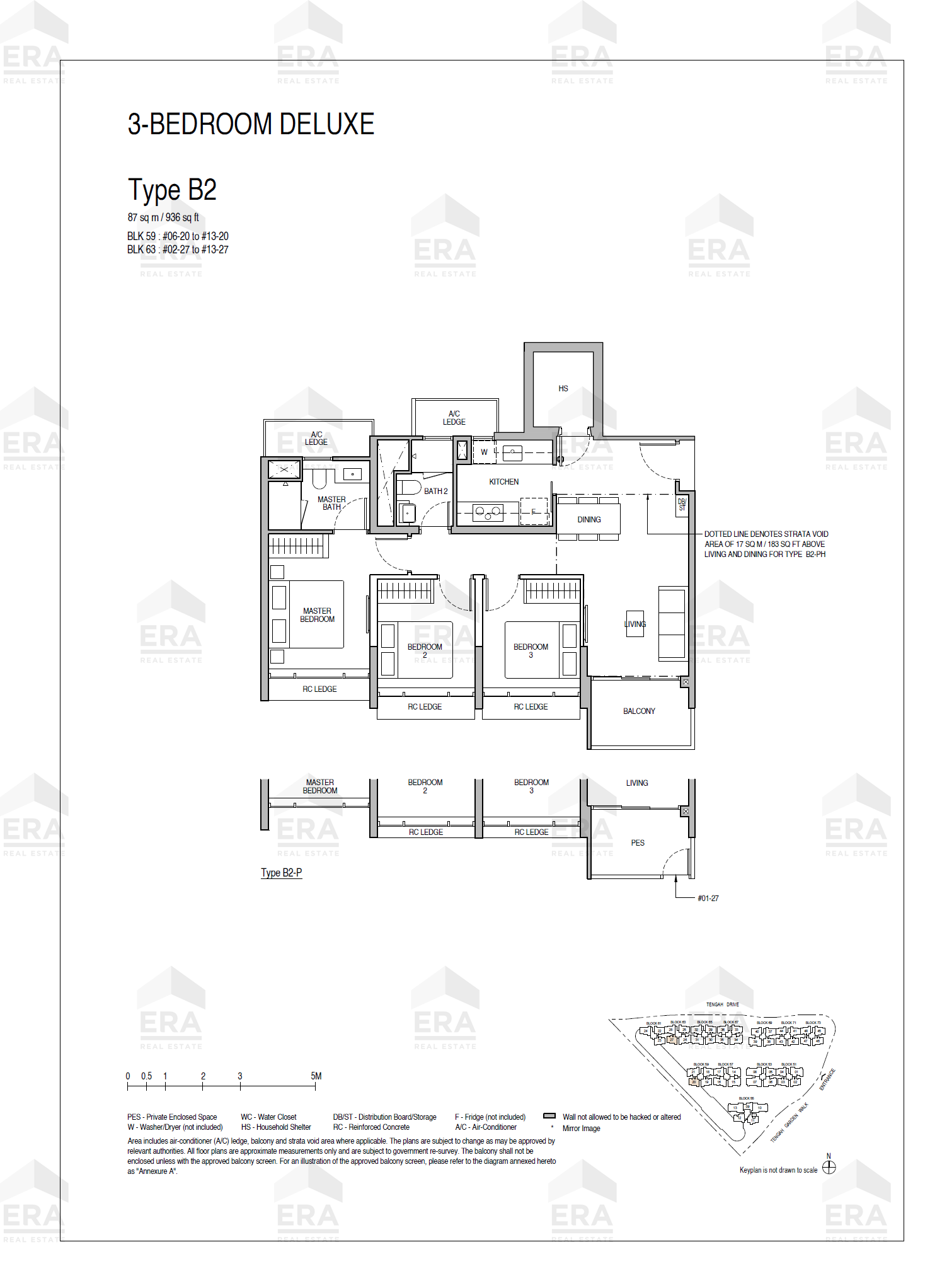 B2 · 936 sqft floor plan