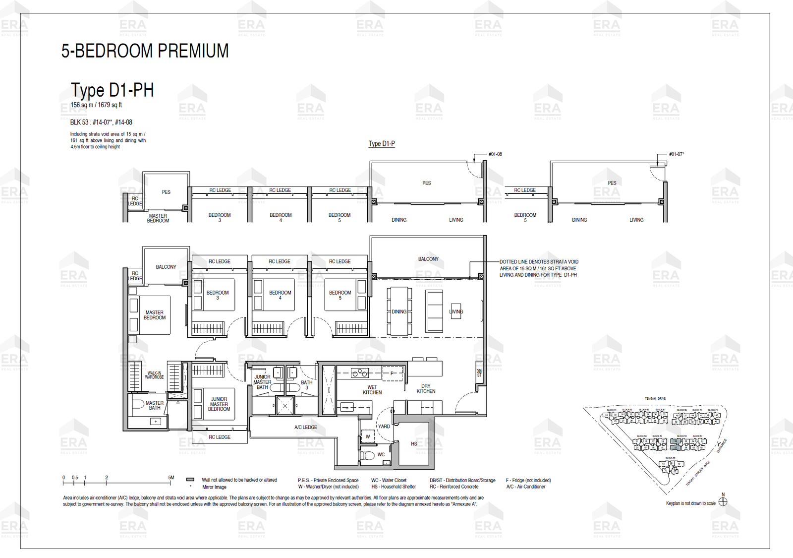 D1-PH · 1,679 sqft floor plan