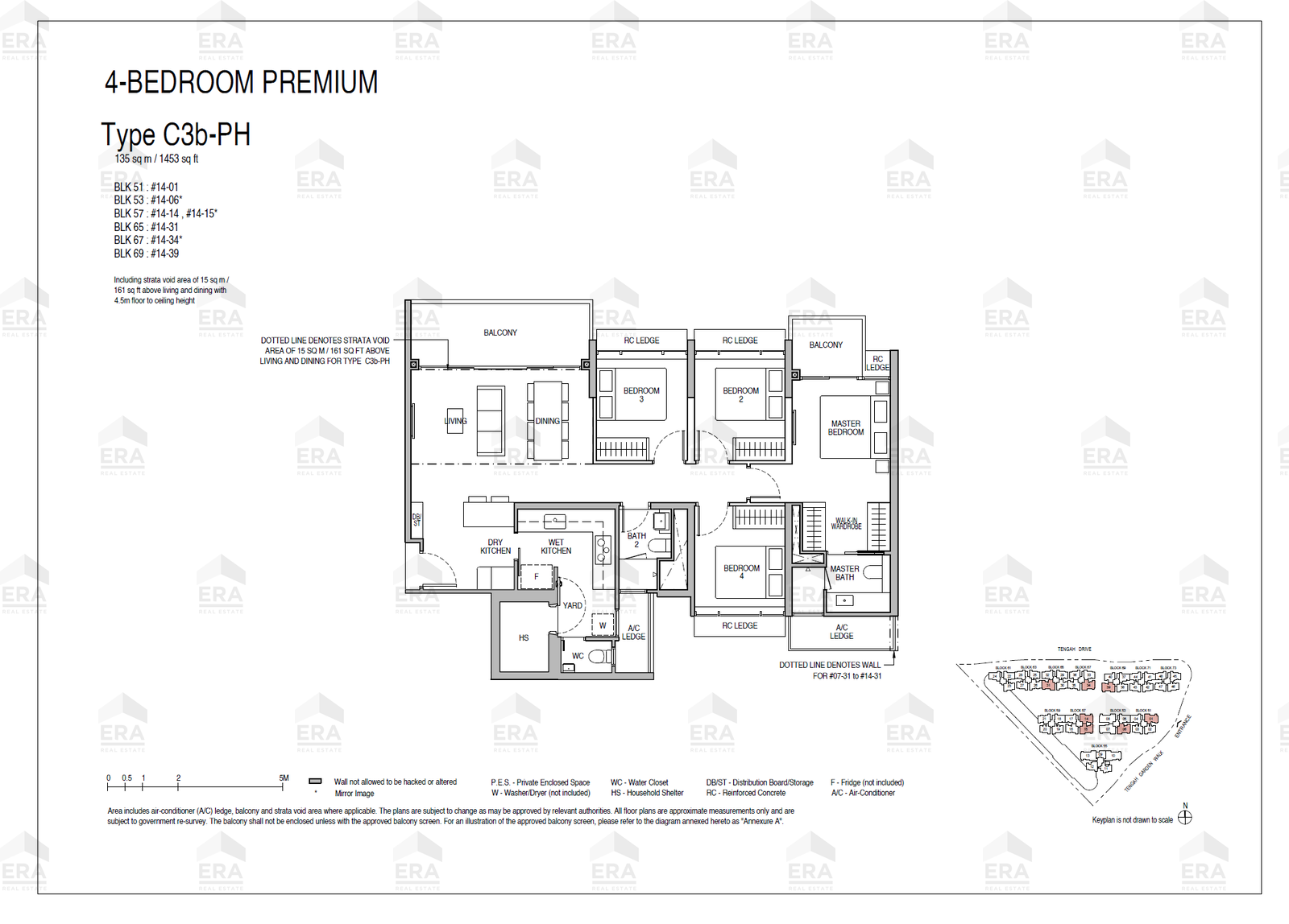 C3b-PH · 1,453 sqft floor plan
