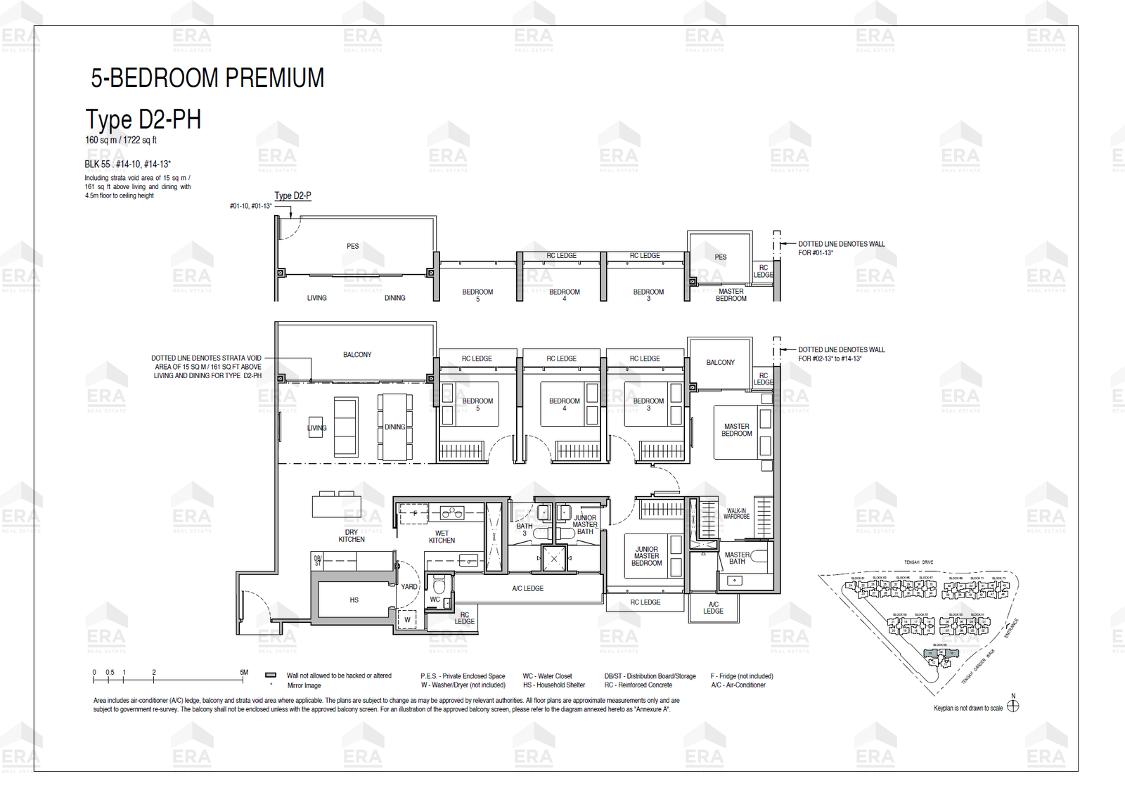 D2-PH · 1,722 sqft floor plan