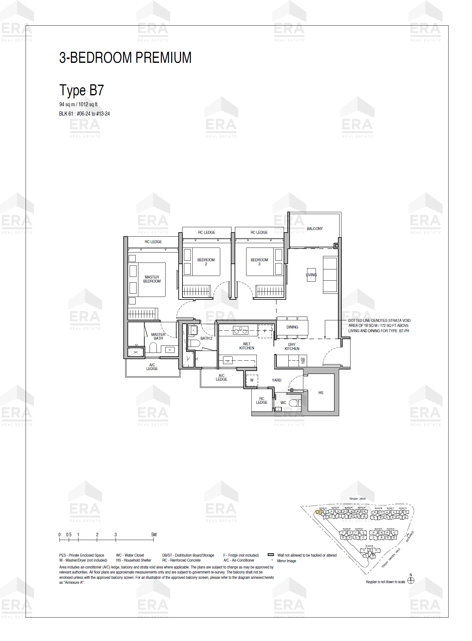 B7 · 1,012 sqft floor plan
