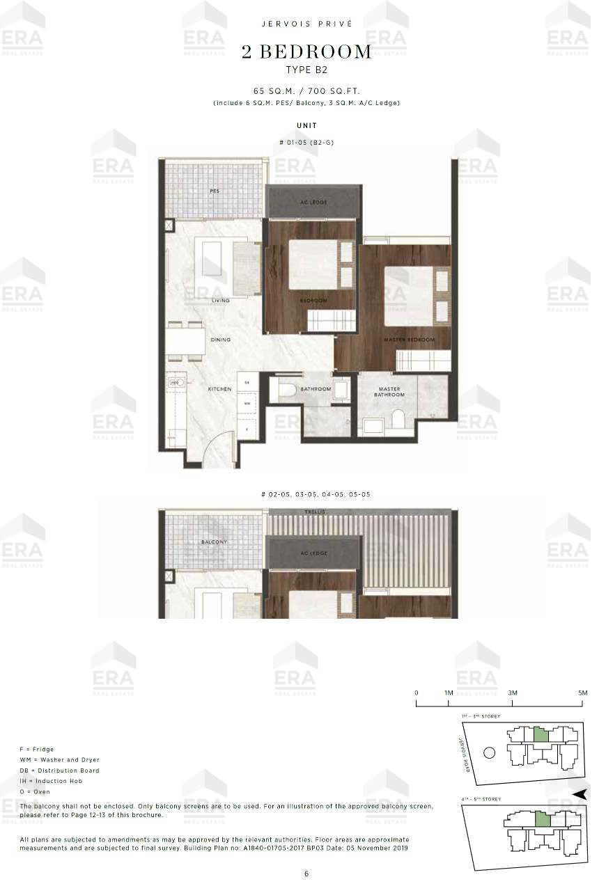 B2 · 700 sqft floor plan