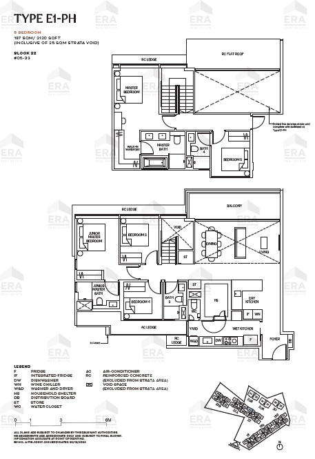 E1-PH · 2,120 sqft floor plan
