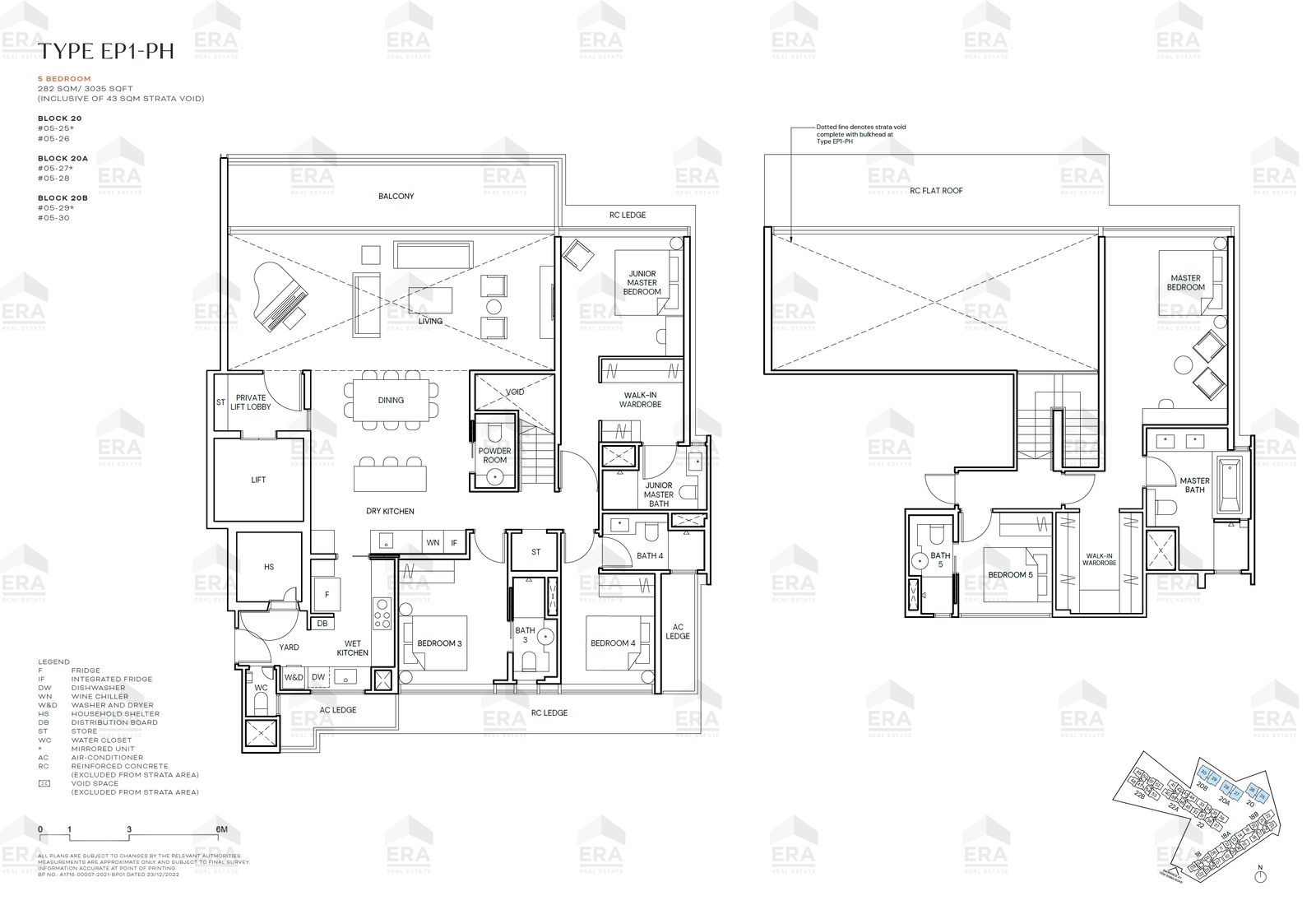 EP1-PH · 3,035 sqft floor plan