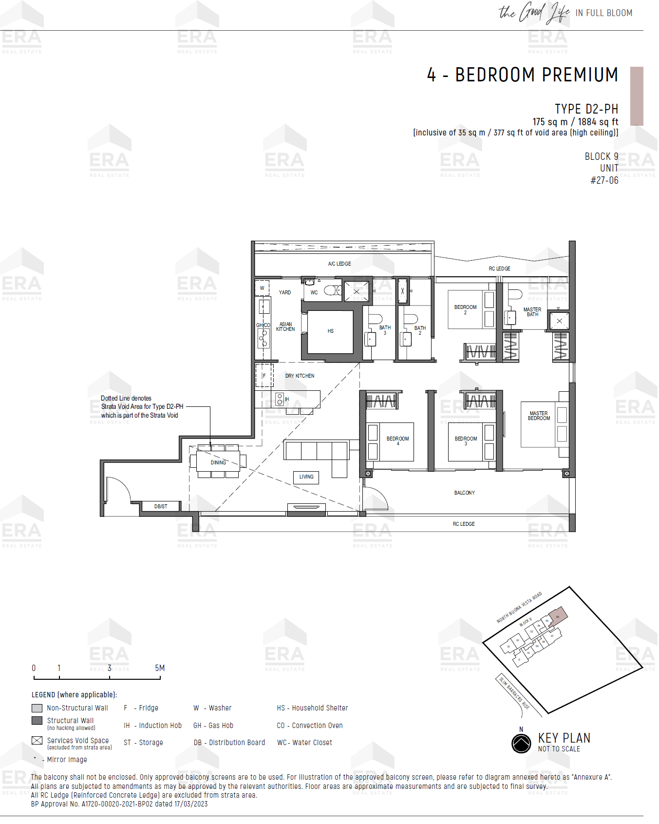 D2-PH · 1,884 sqft floor plan