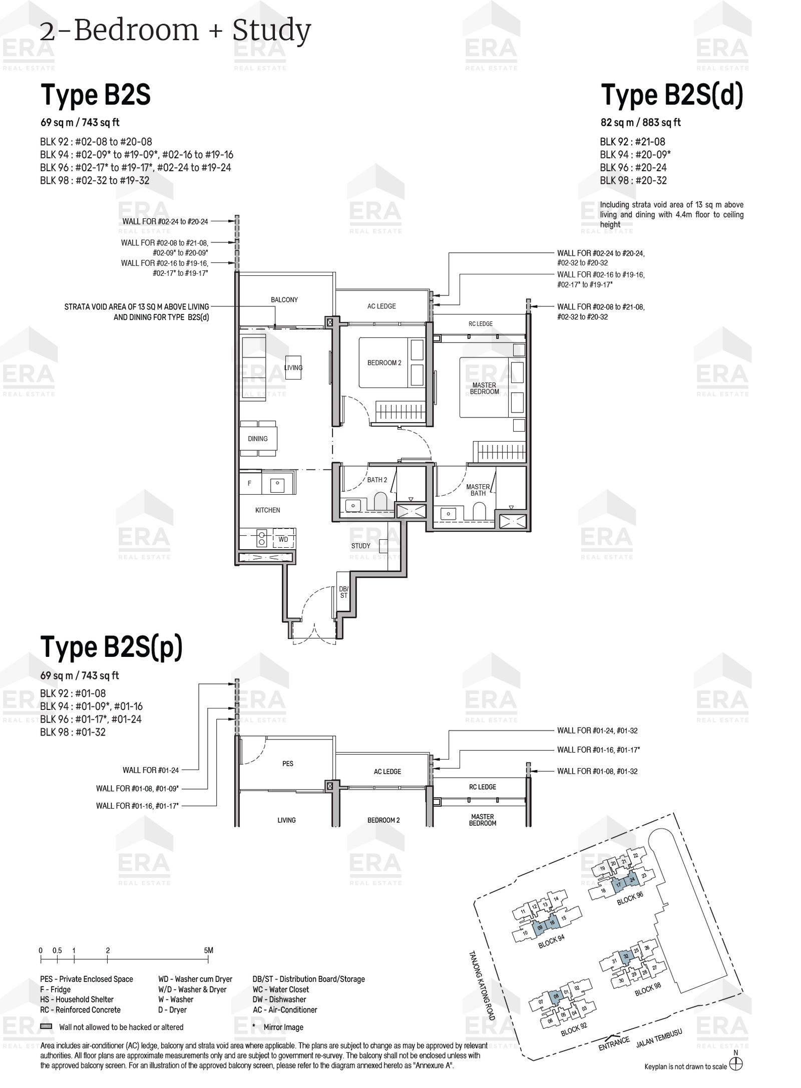 B2S · 743 sqft floor plan
