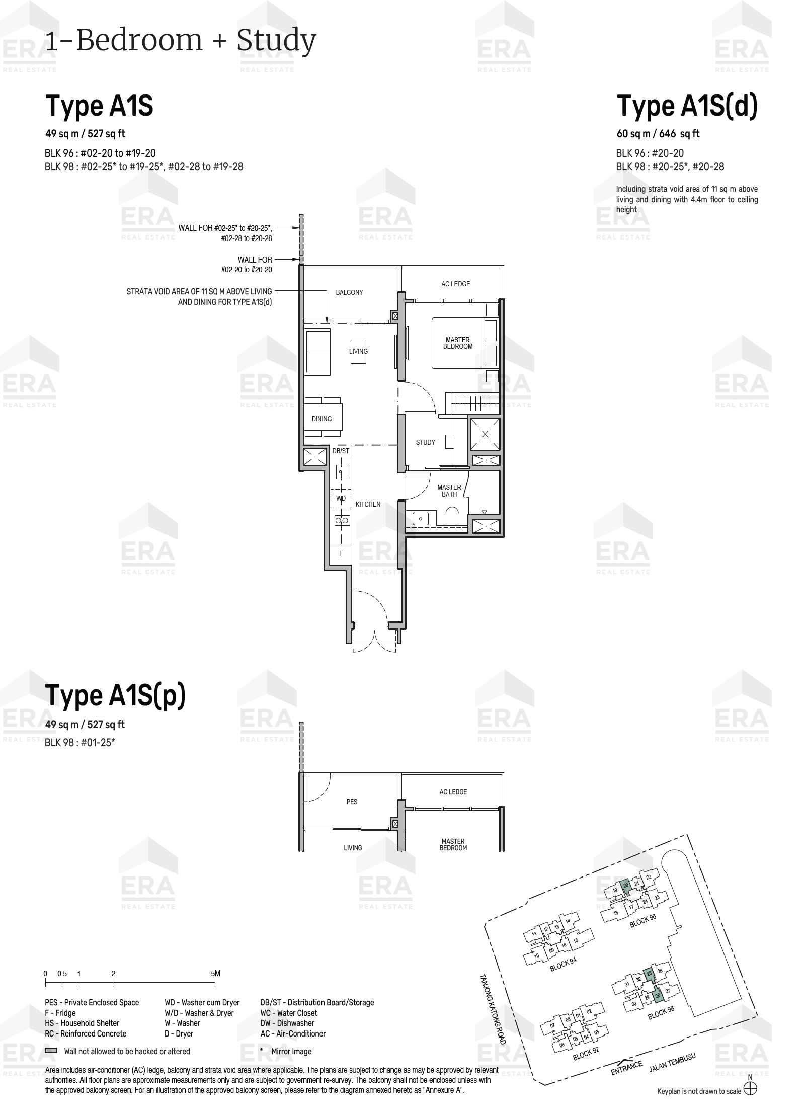 A1S(d) · 646 sqft floor plan
