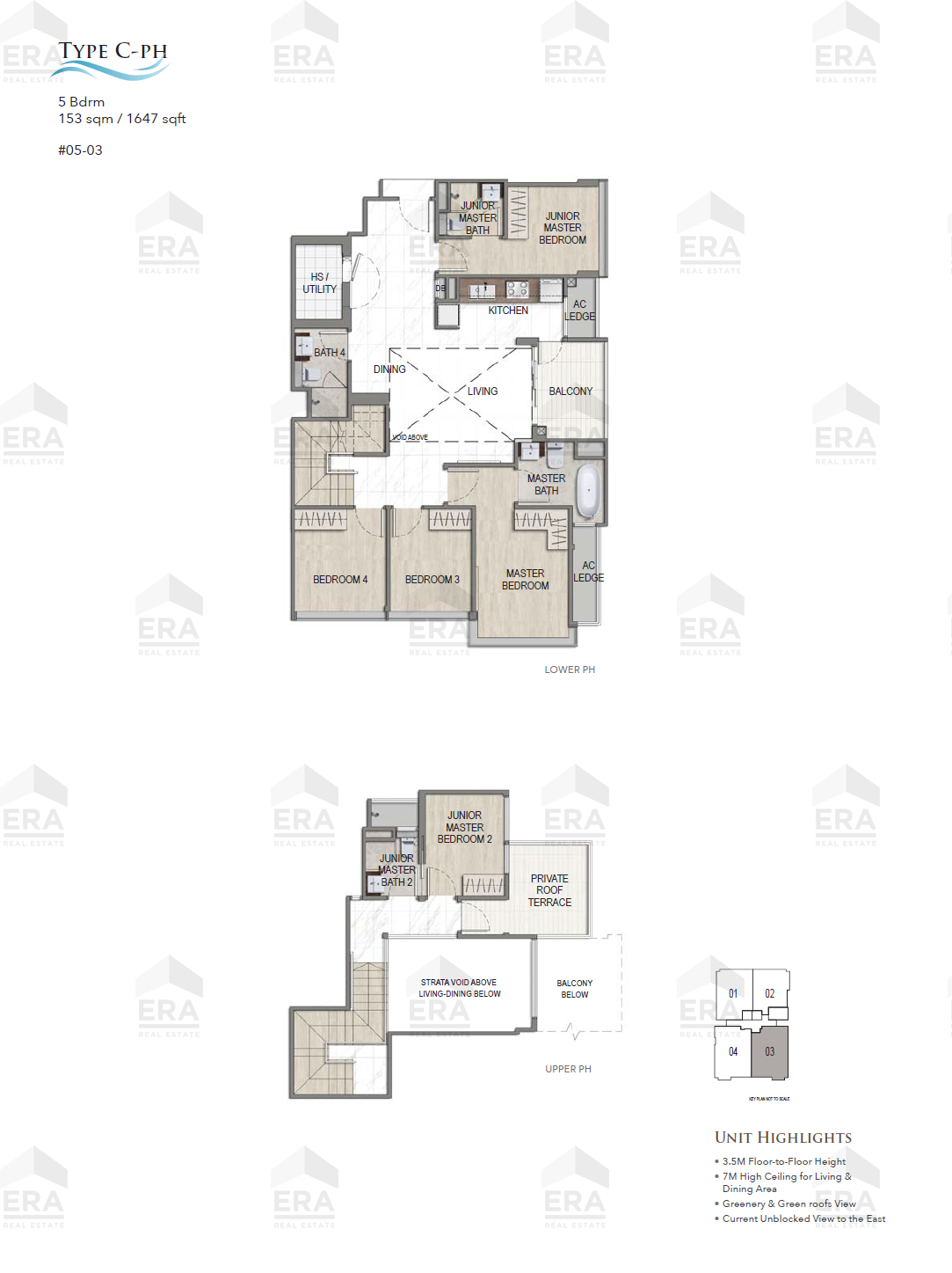 Type C-PH · 1,647 sqft floor plan