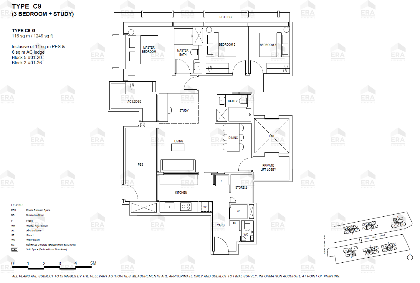 C9-G · 1,249 sqft floor plan