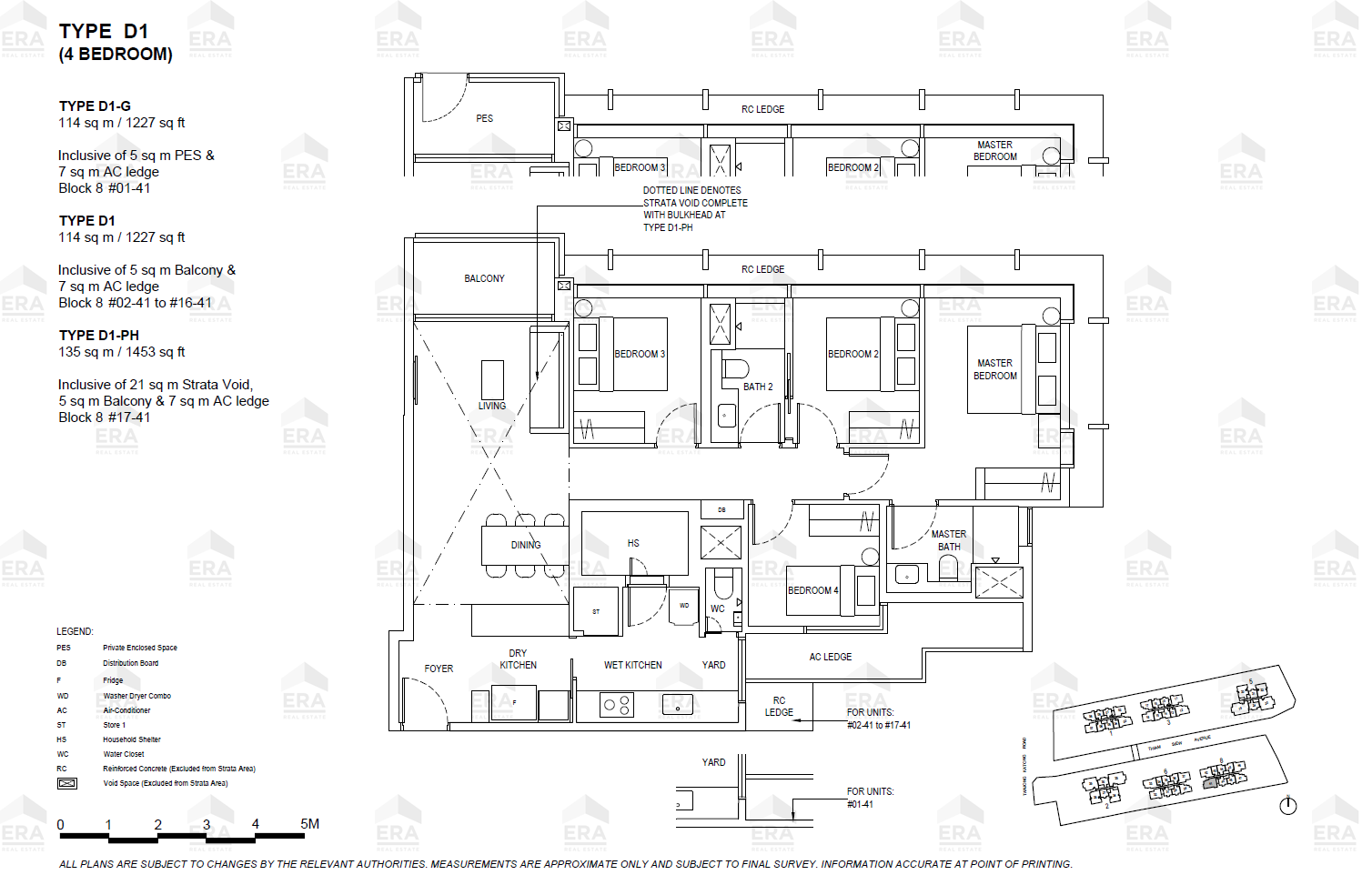 D1-PH · 1,453 sqft floor plan