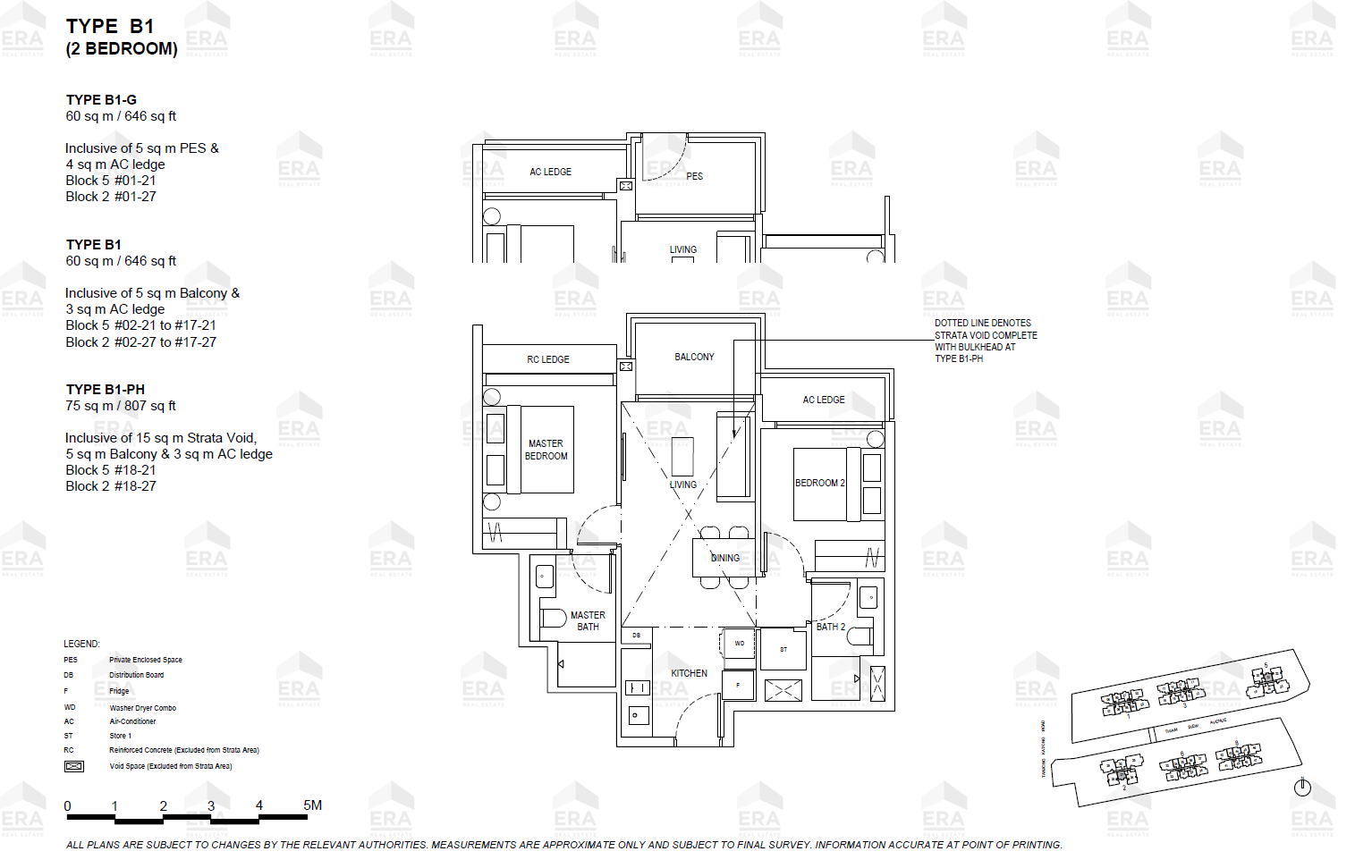 B1 · 646 sqft floor plan