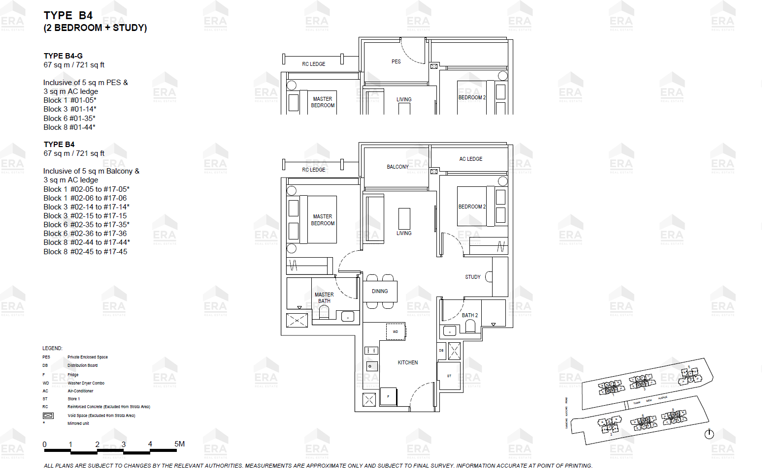 B4 · 721 sqft floor plan