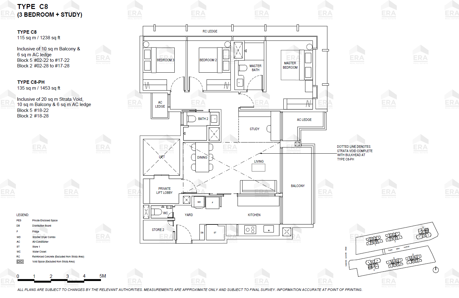 C8 · 1,238 sqft floor plan