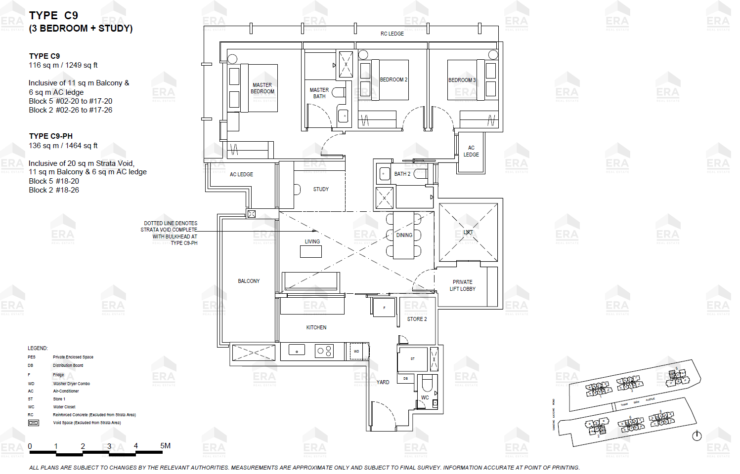 C9-PH · 1,464 sqft floor plan