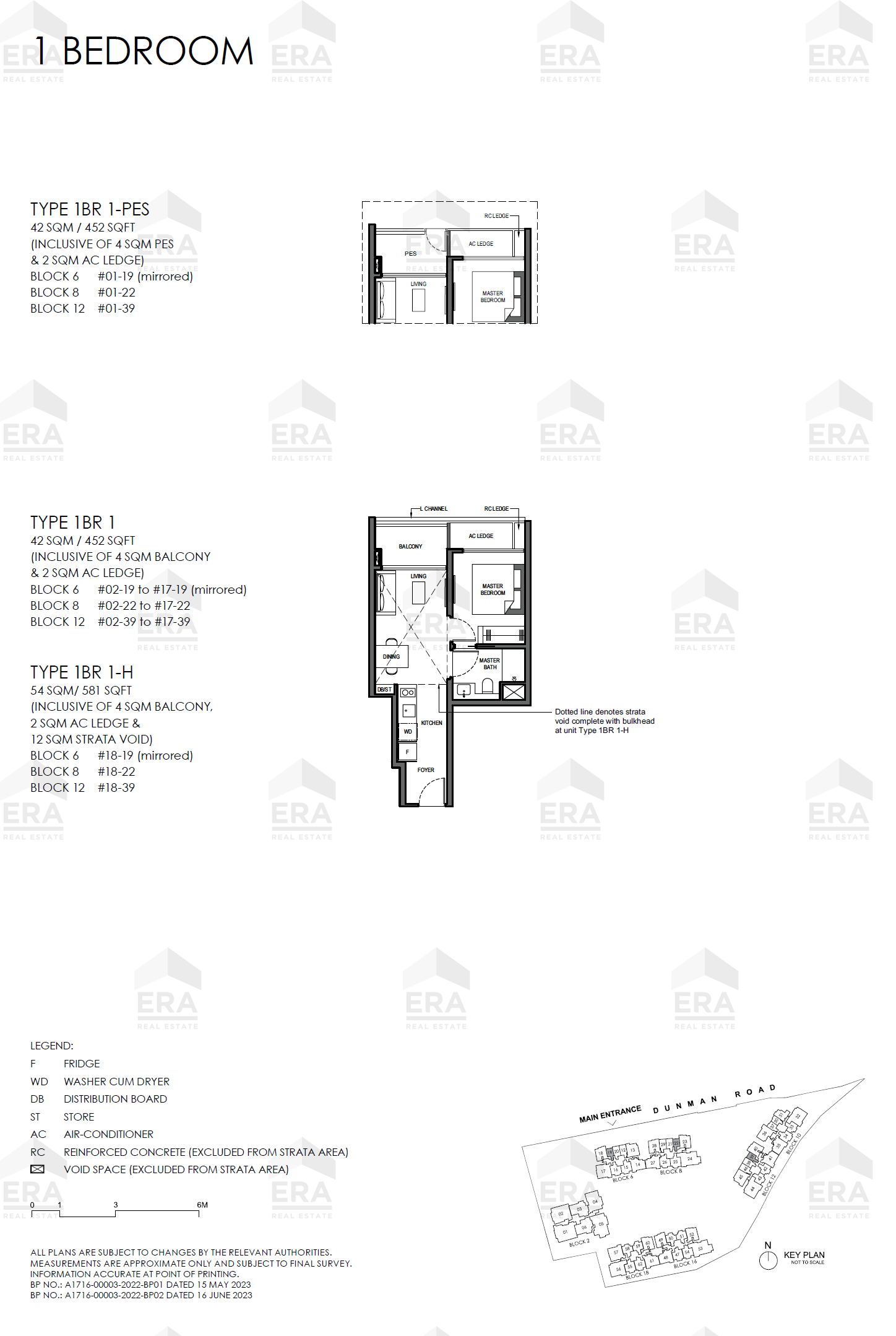 1BR 1 · 452 sqft floor plan