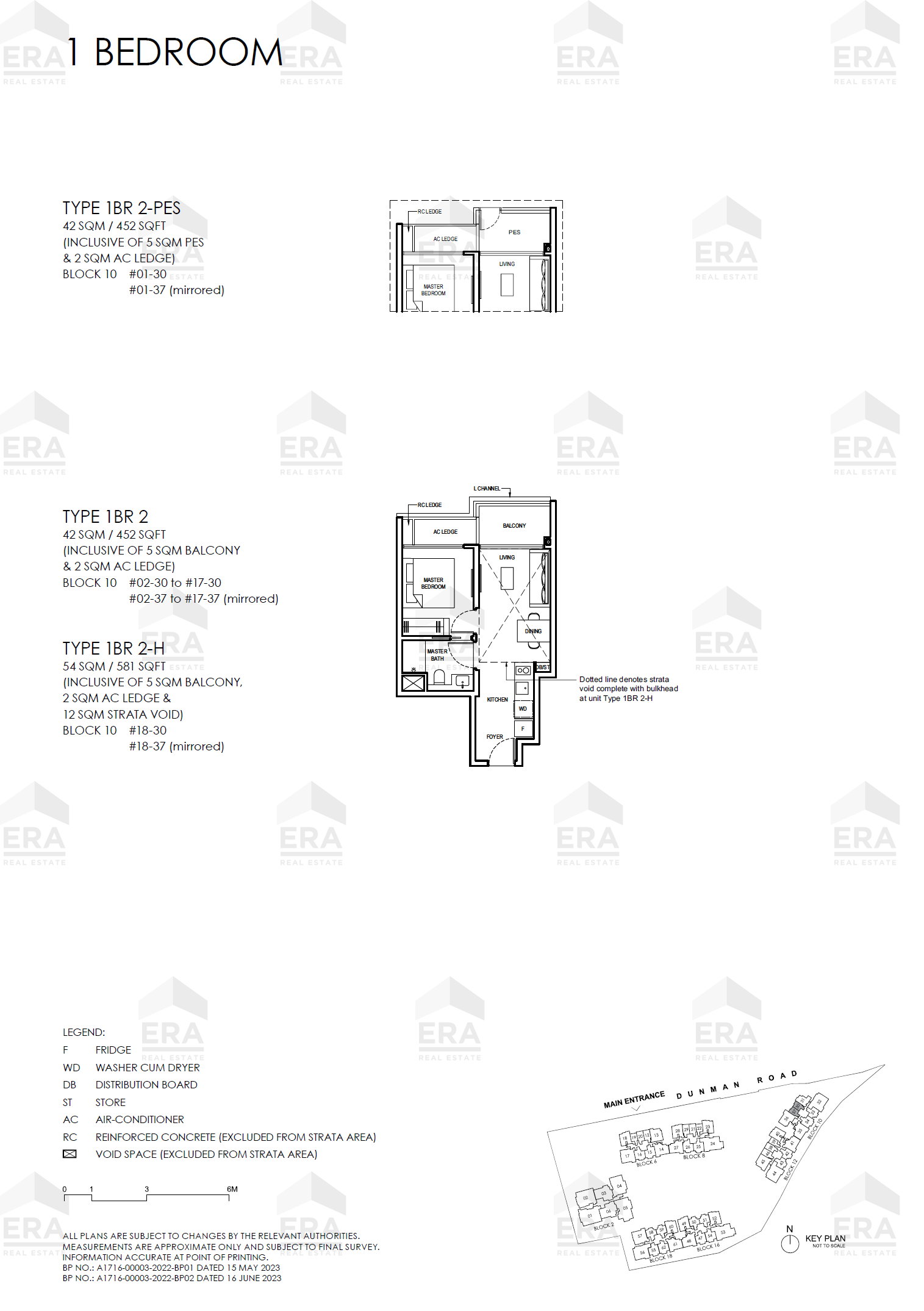 1BR 2-PES · 452 sqft floor plan