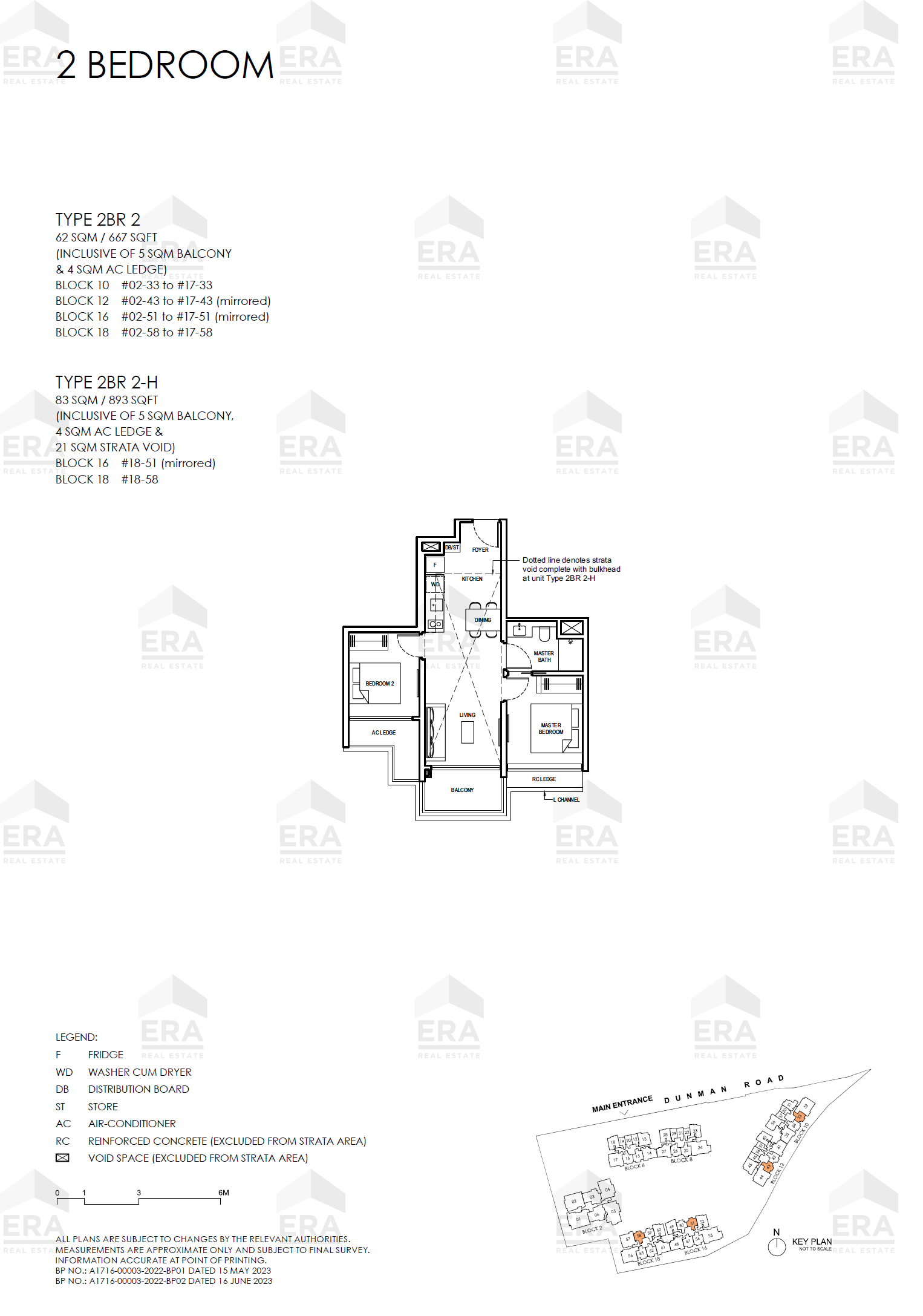 2BR 2 · 667 sqft floor plan