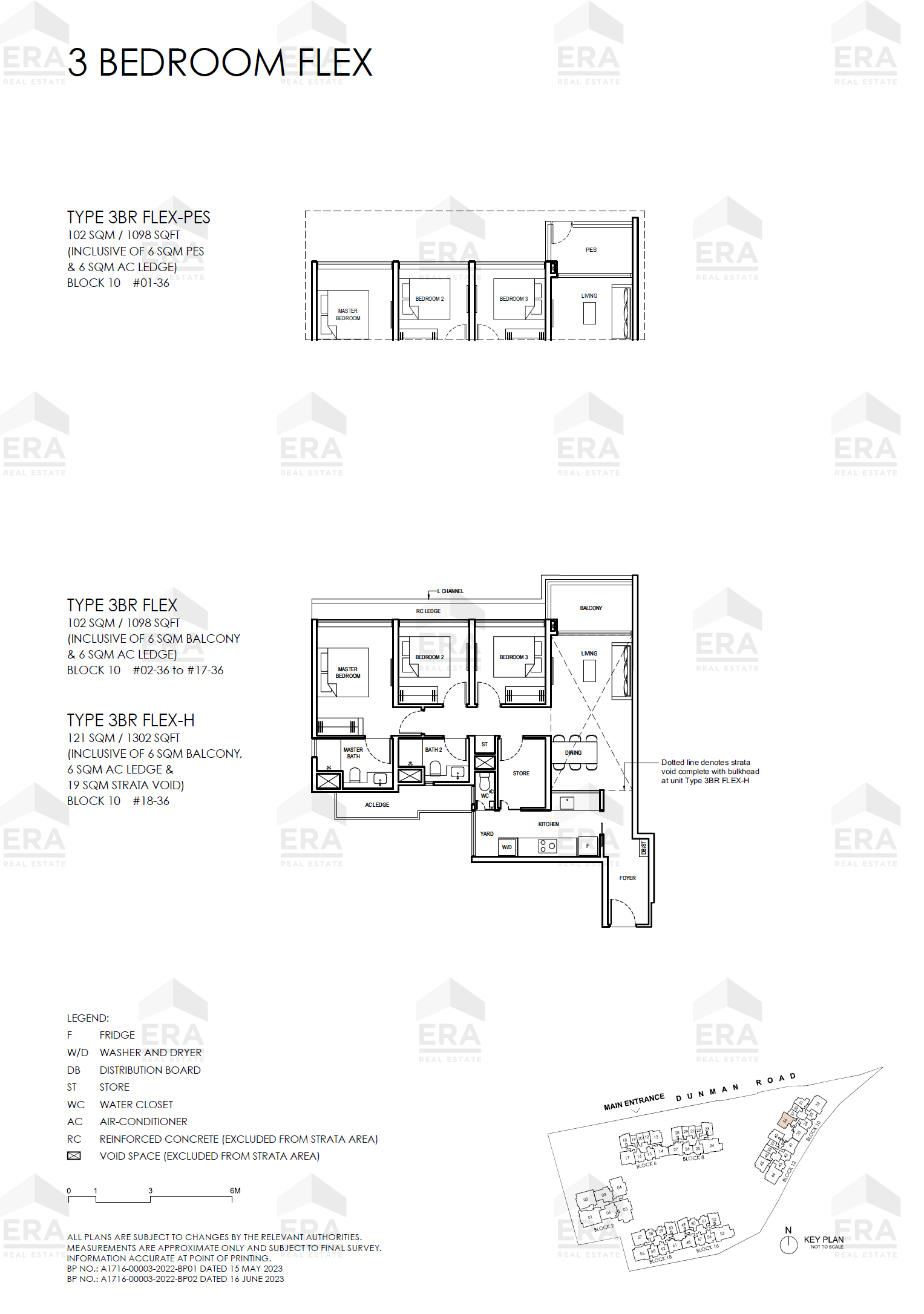 3BR FLEX · 1,098 sqft floor plan