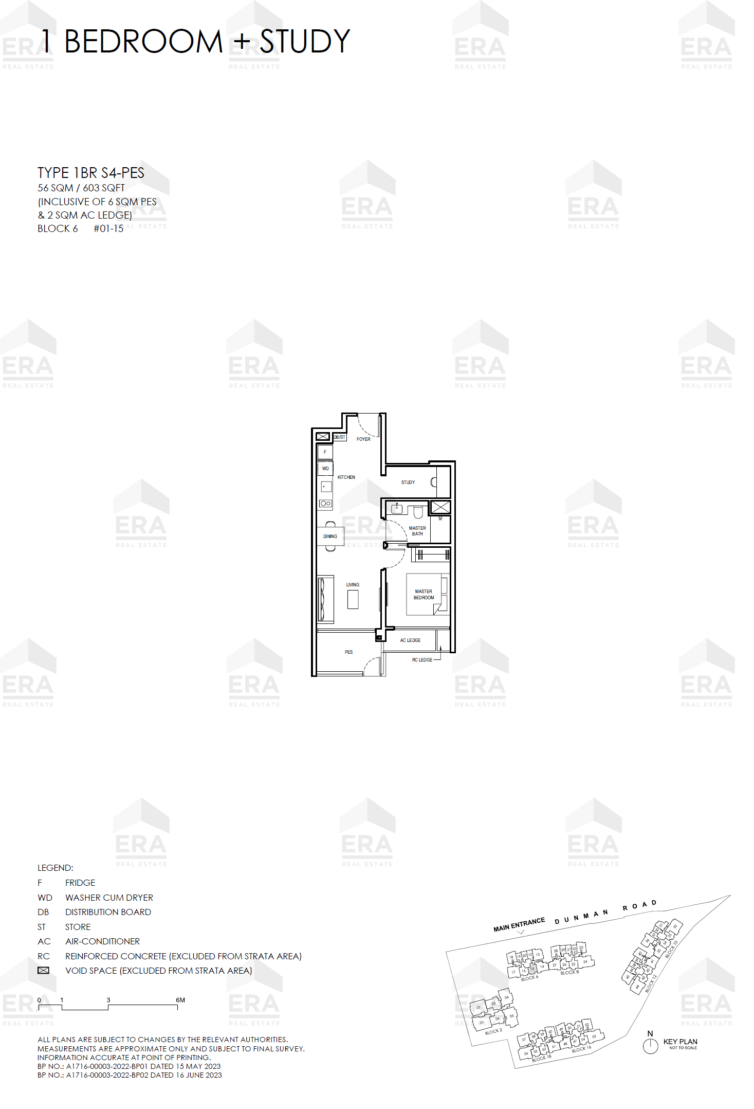 1BR S4-PES · 603 sqft floor plan