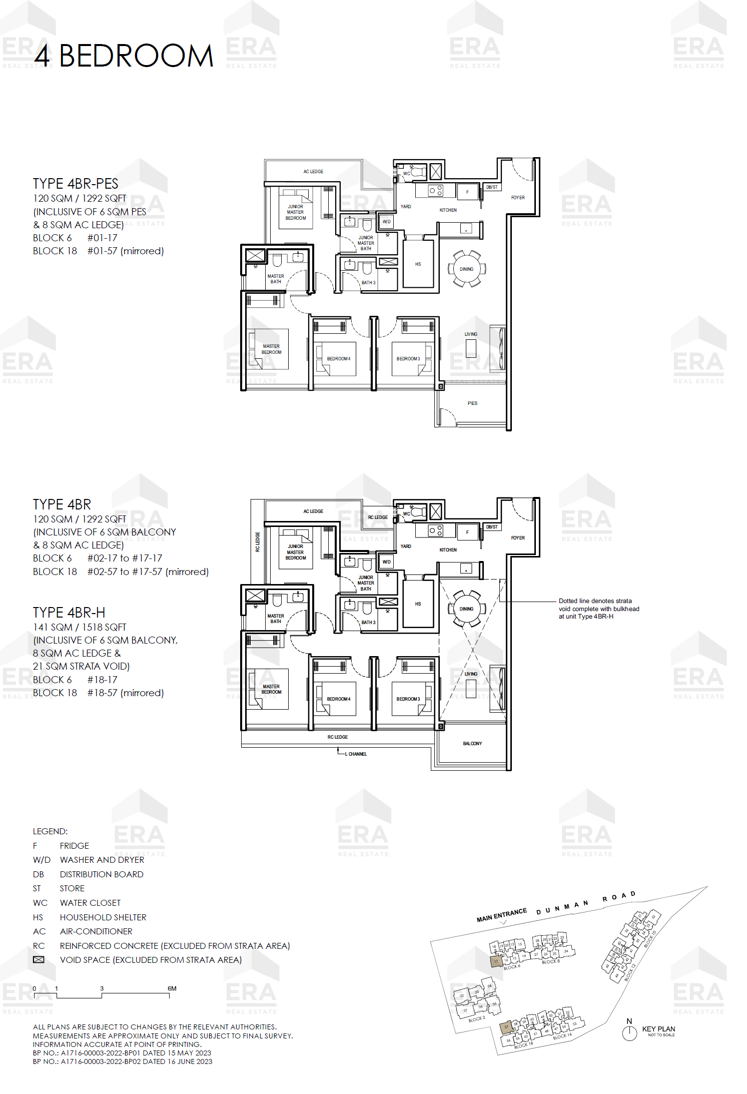 4BR · 1,292 sqft floor plan
