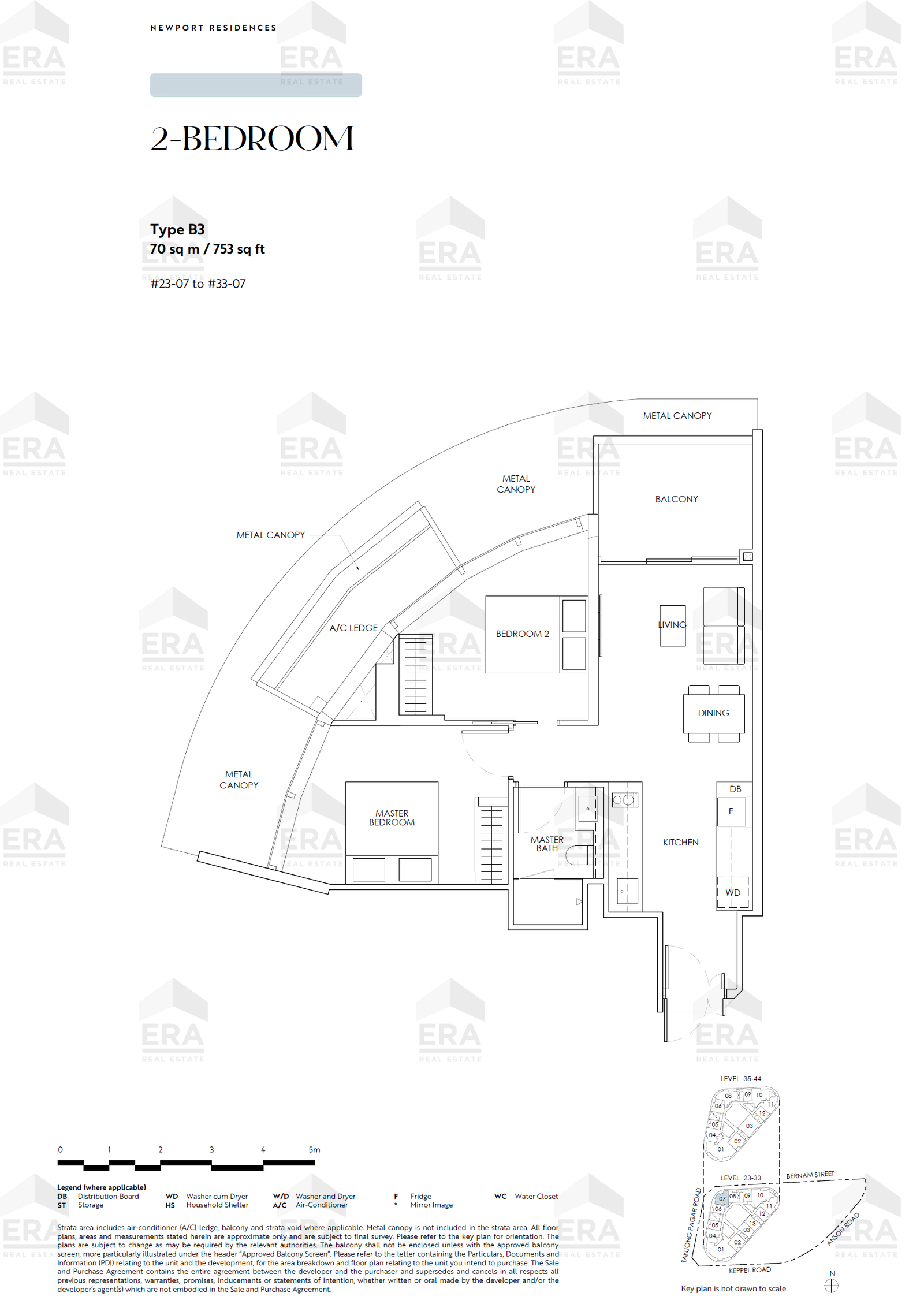 B3 · 753 sqft floor plan