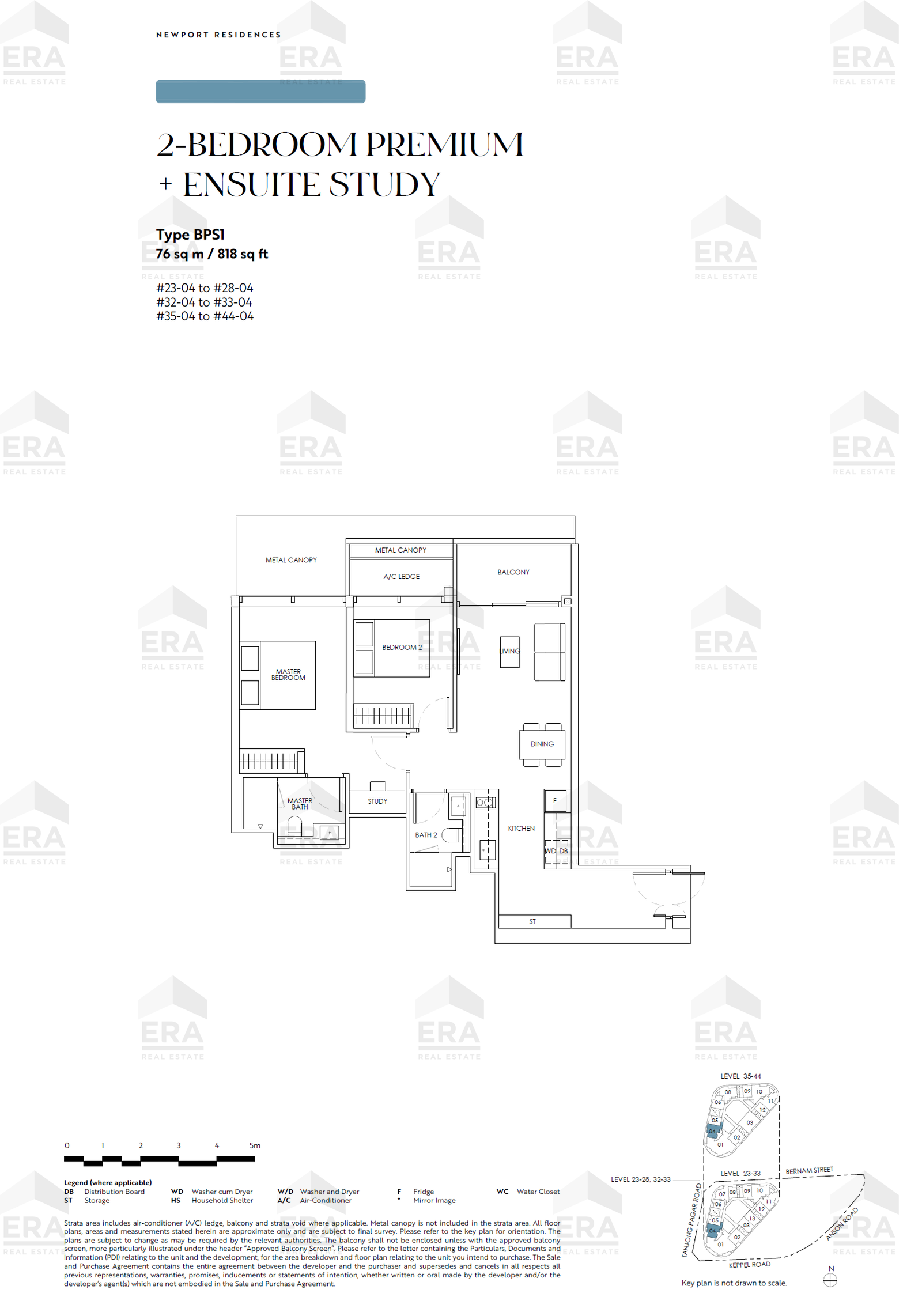 BPS1 · 818 sqft floor plan