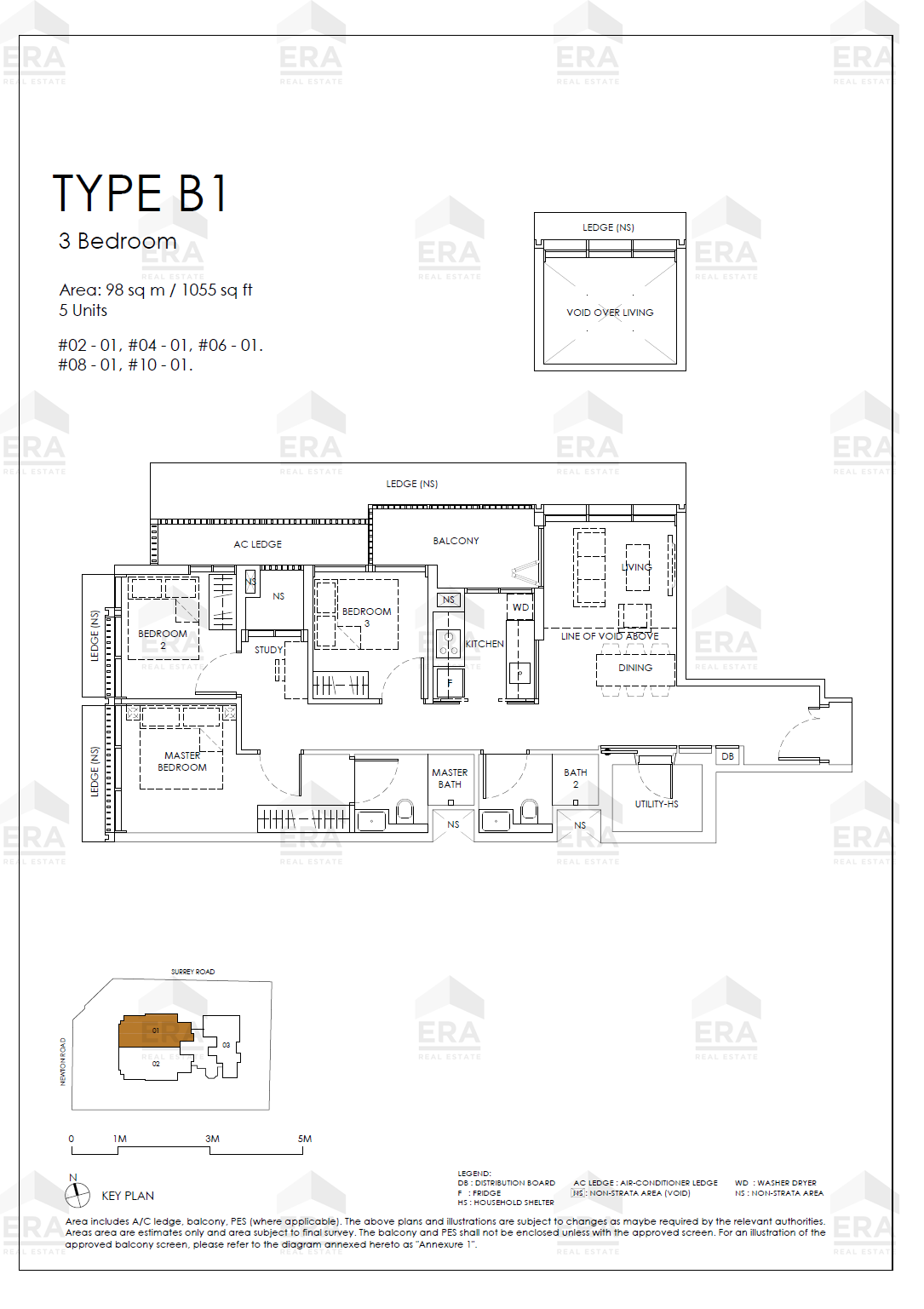 B1 · 1,055 sqft floor plan